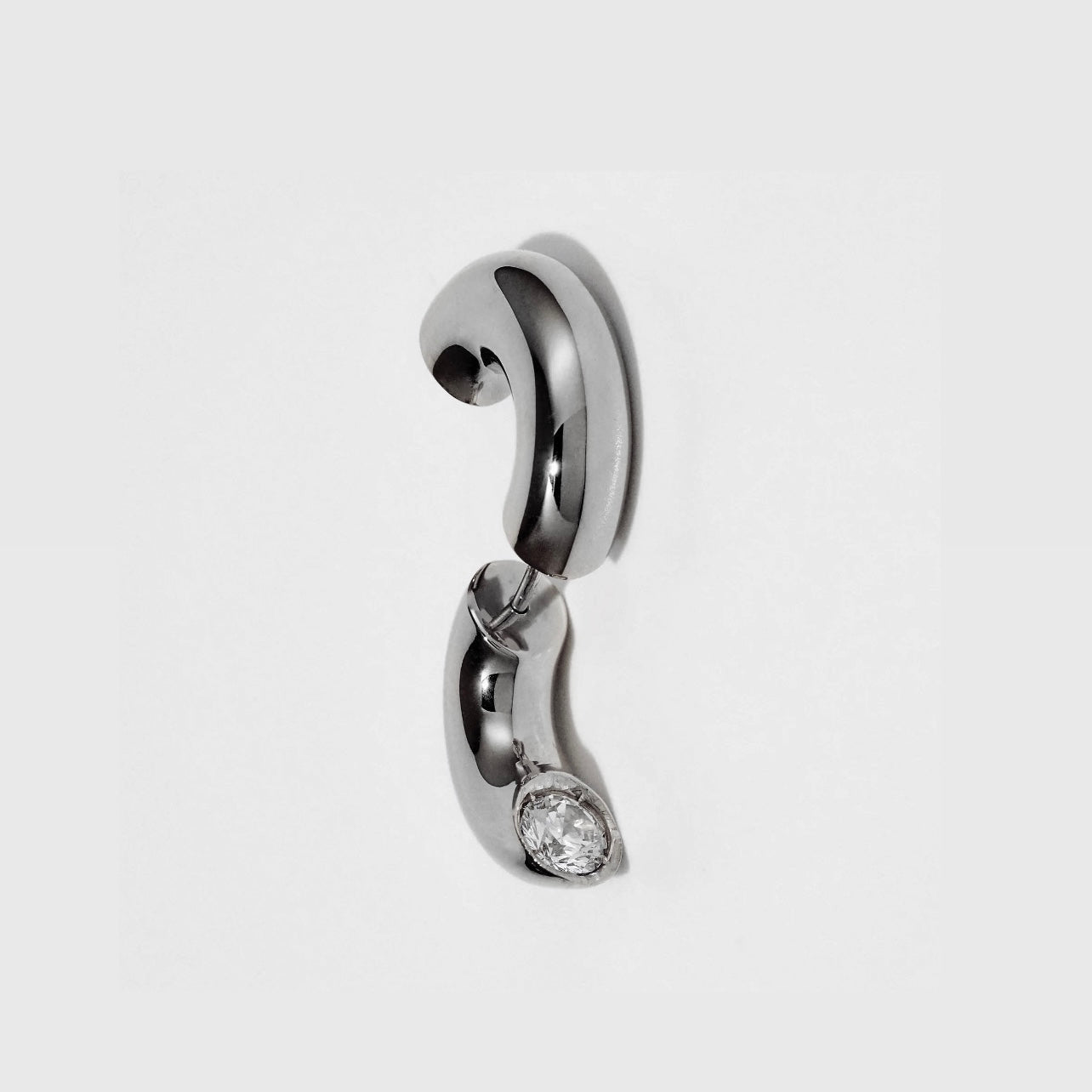 Clear Blown Peekaboo Earring - Single