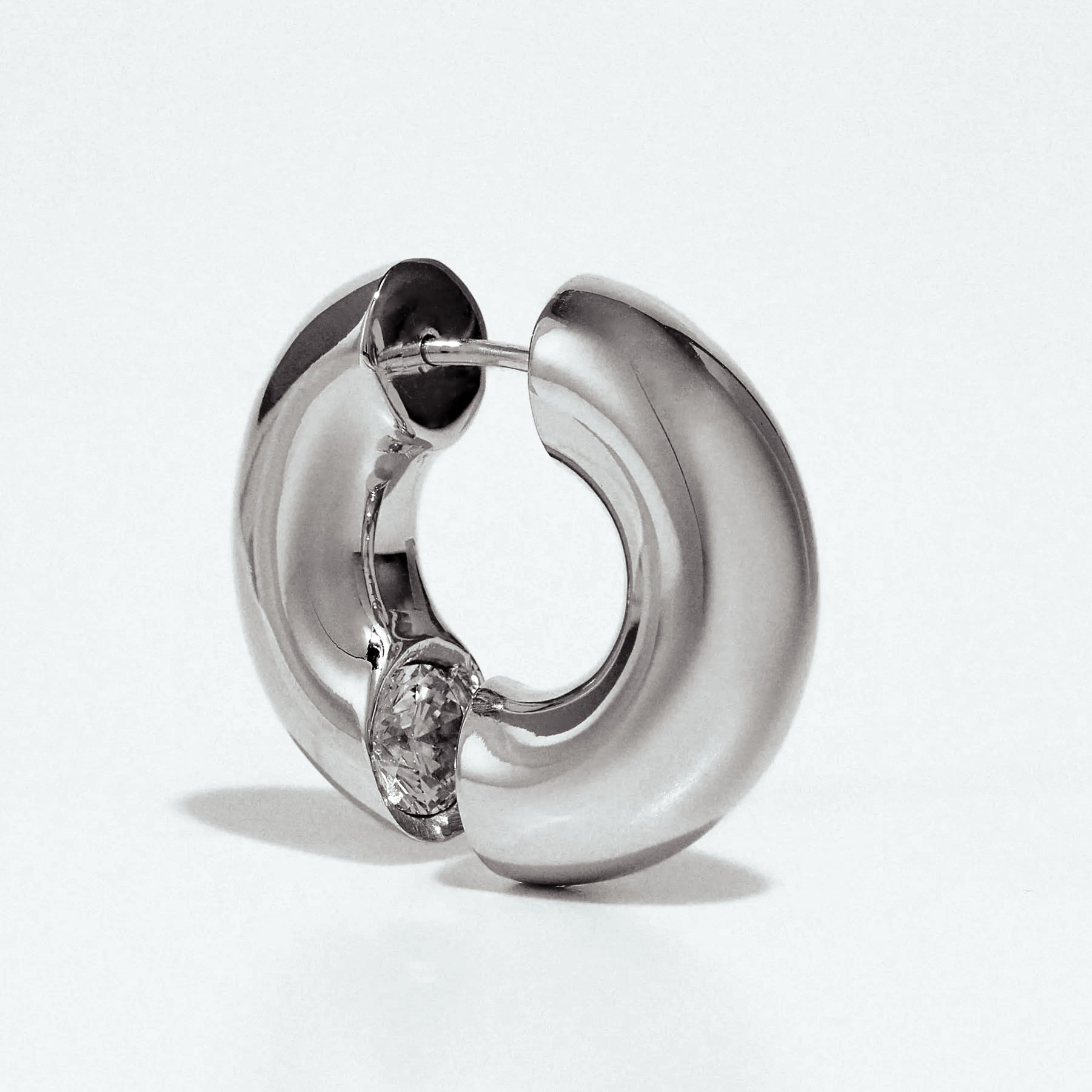 Clear Blown Peekaboo Earring - Single