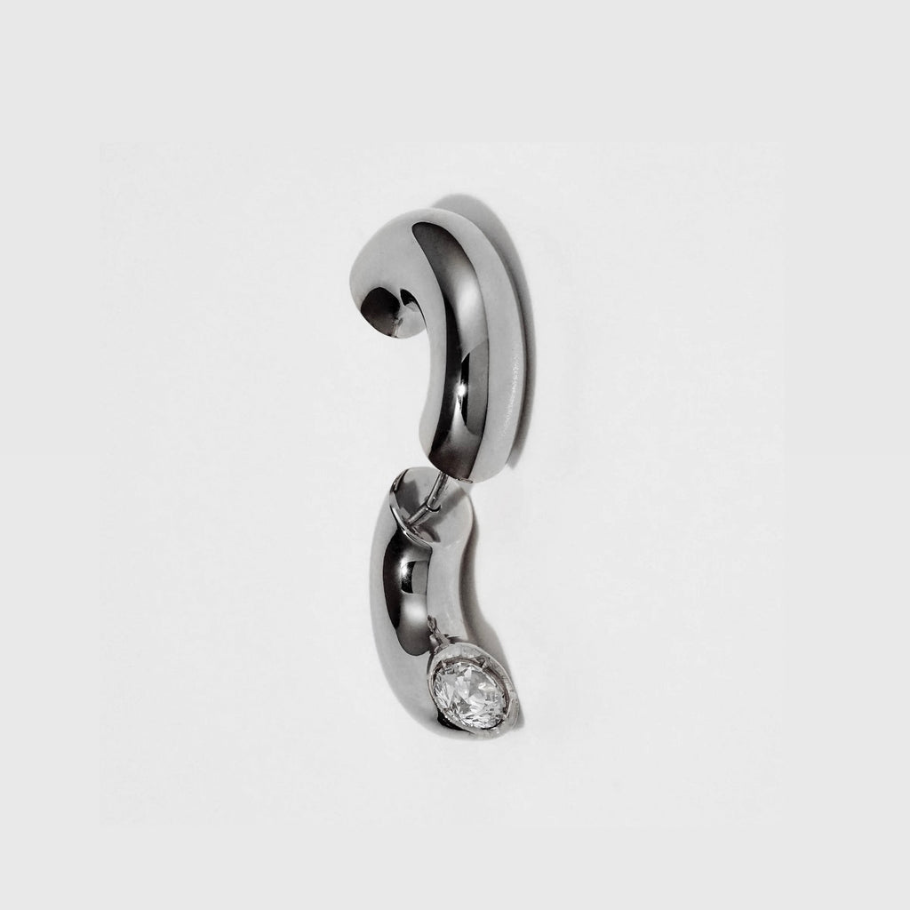 Clear Blown Peekaboo Earring - Single