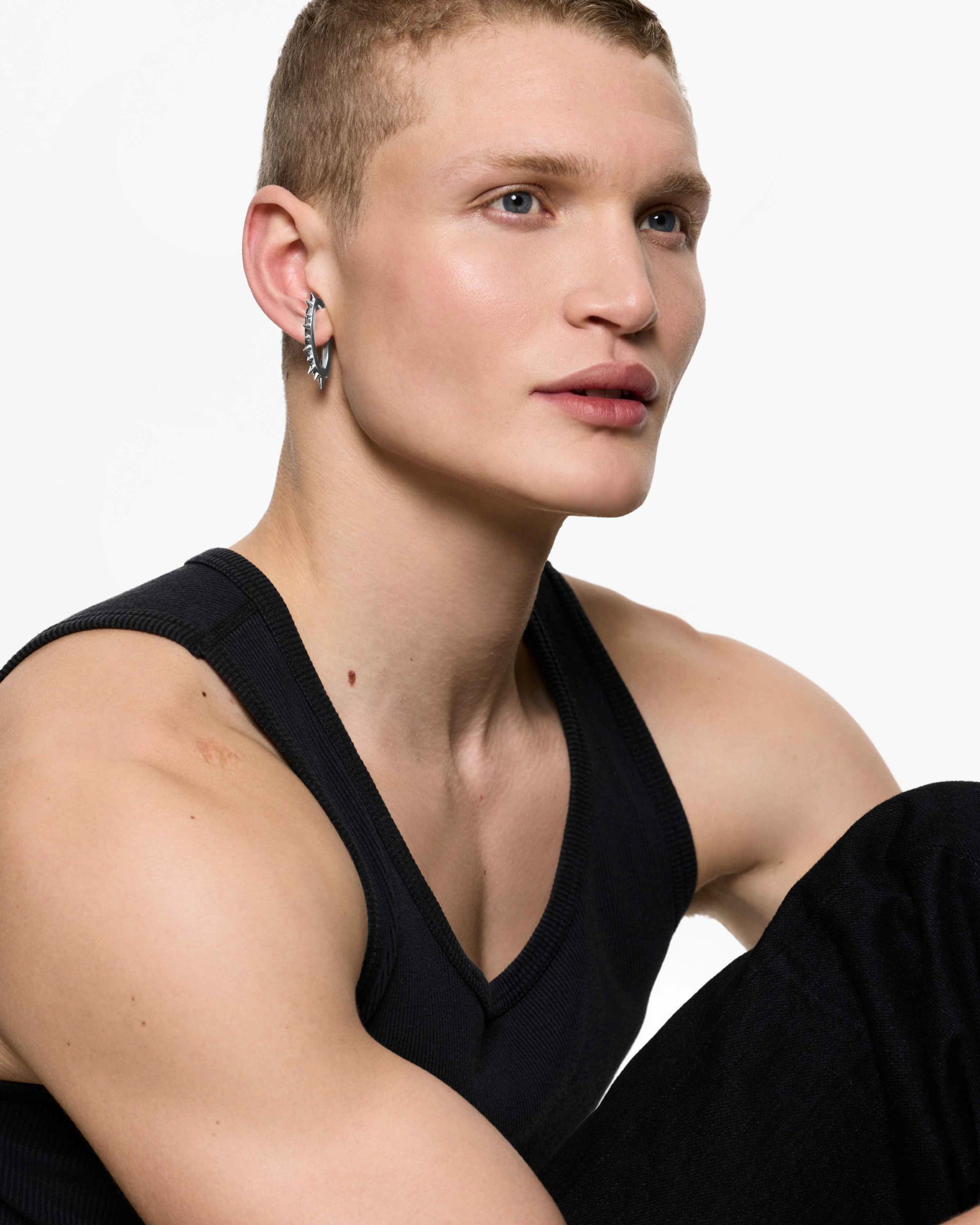 Mini Space Hoop Spur Ear Cuff