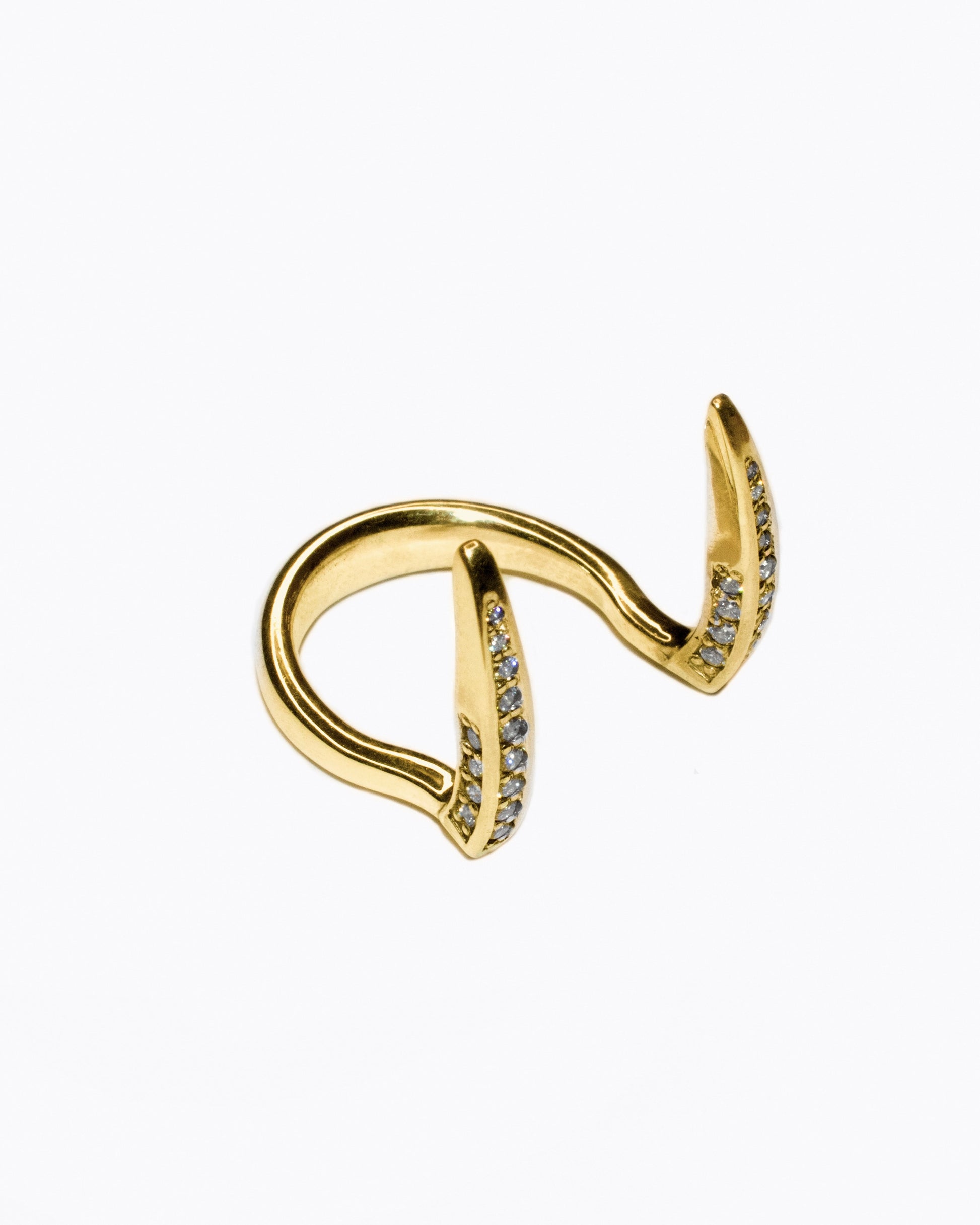 Encrusted Viper Fang Ring