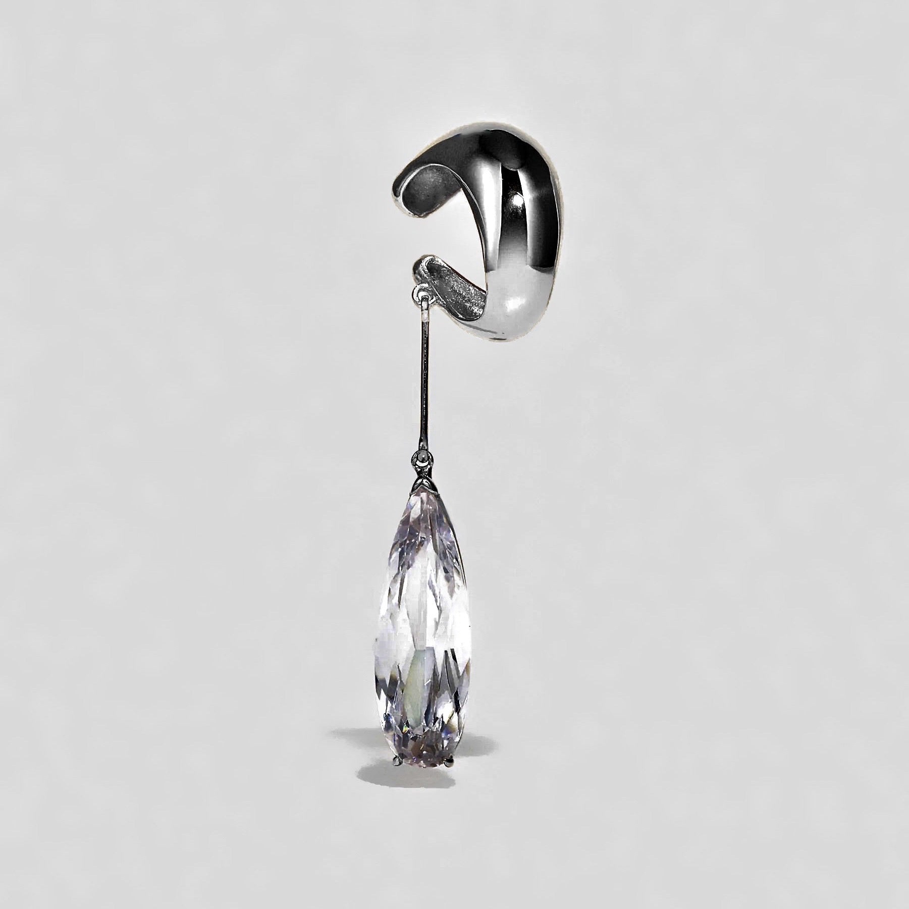 Clear Teardrop Ear Cuff