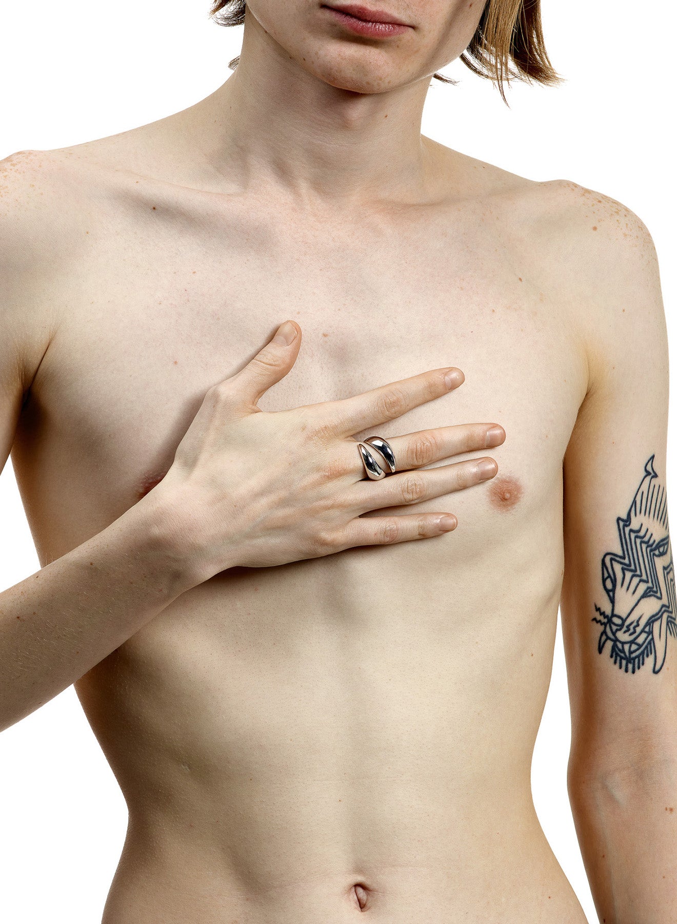 Raptor Ring - Rhodium vermeil