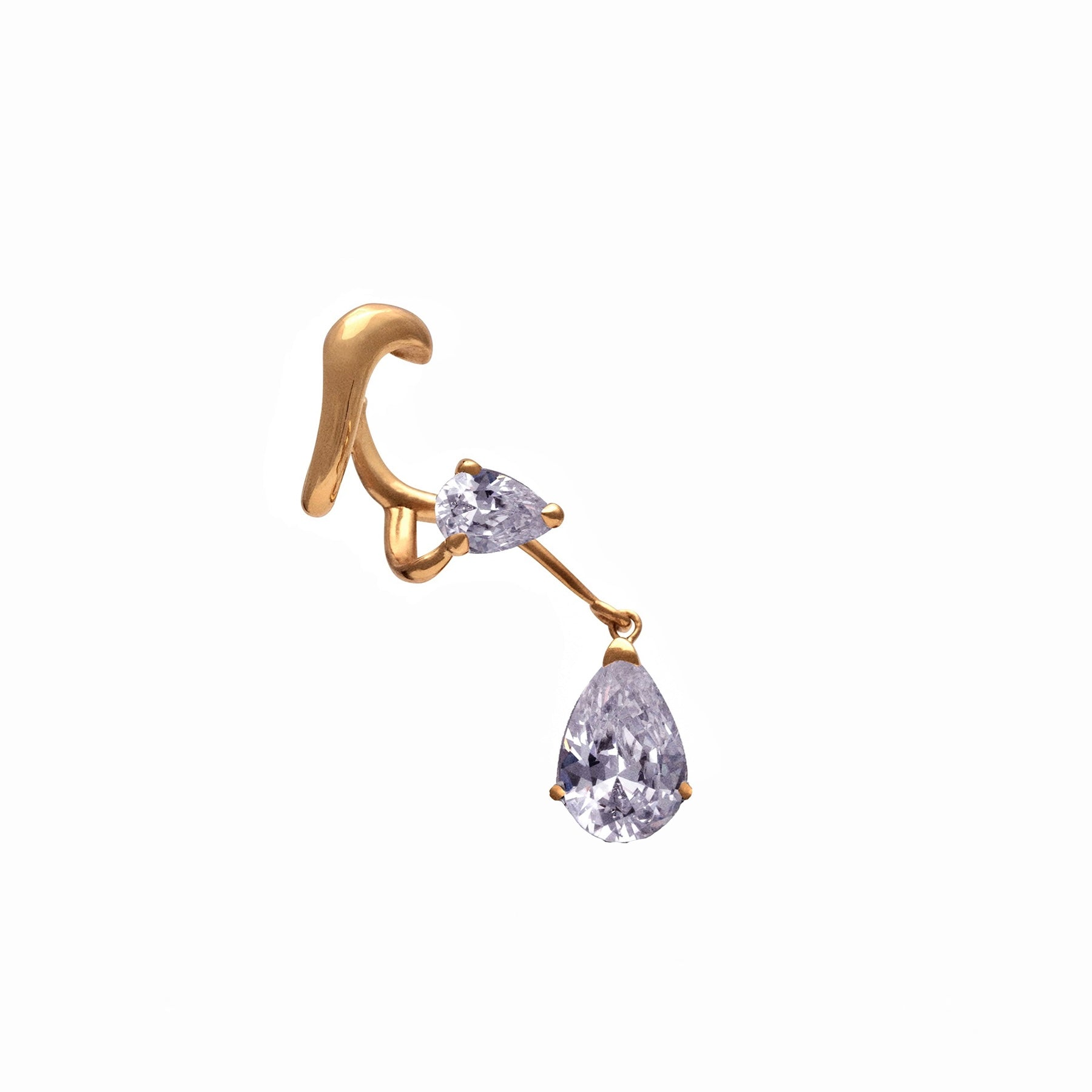 Nano Hybrid Alien Drop Ear Cuff - Single (Right)