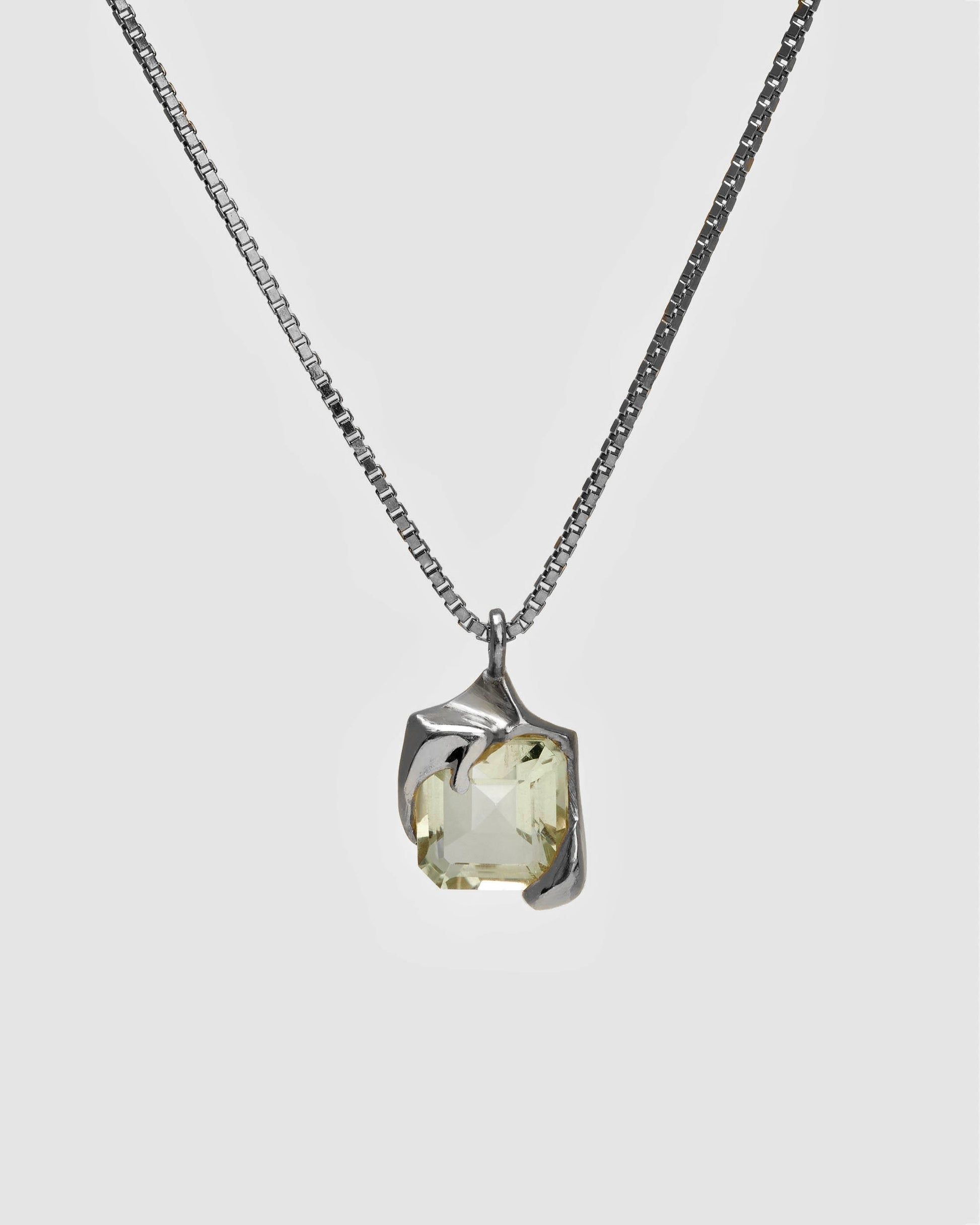 Nano Melt Necklace - Green Amethyst
