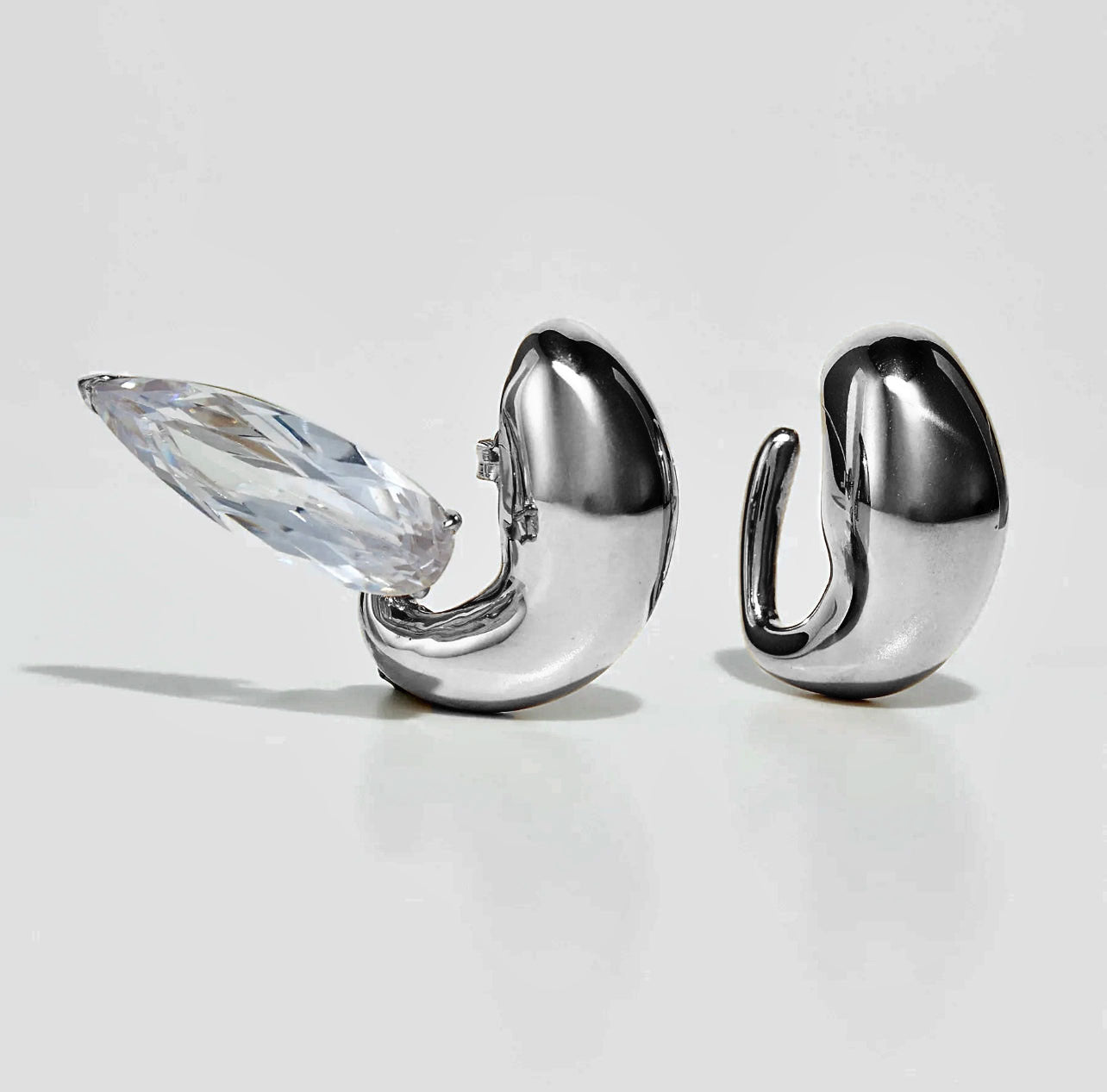 Clear Crystal Blown Sharp Ear Set