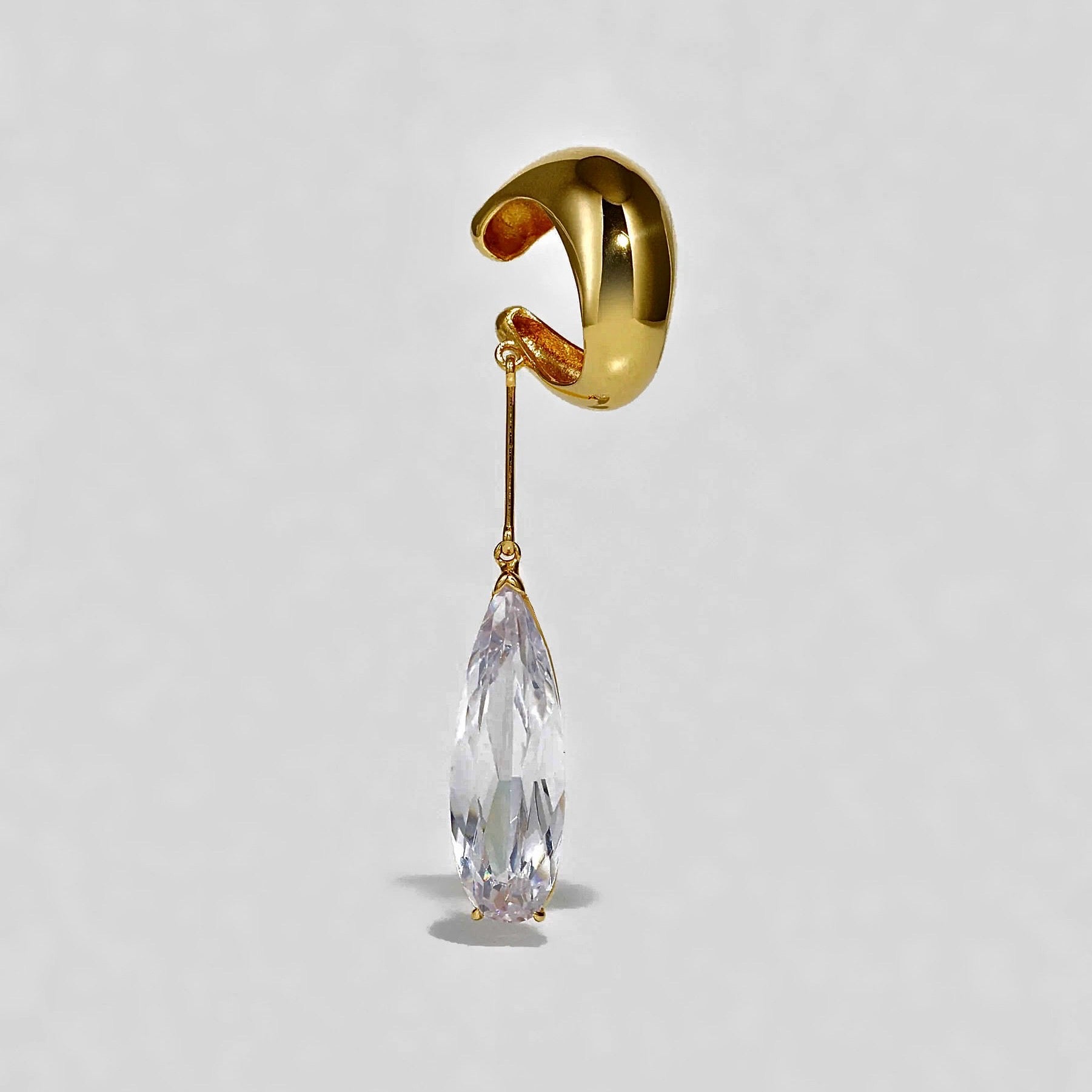 Clear Teardrop Ear Cuff