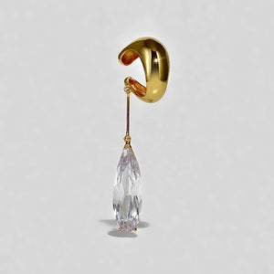 Clear Teardrop Ear Cuff