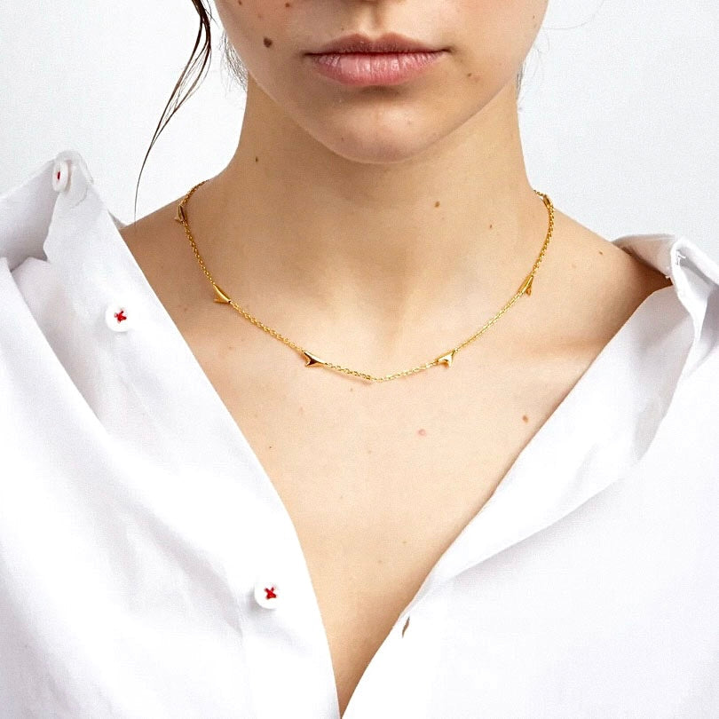 Chain of Thorns Necklace - Gold Vermeil