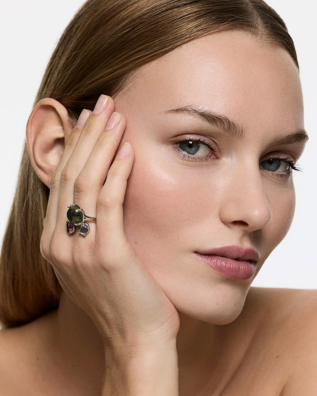 Dew Ring Tropical – Rhodium Vermeil