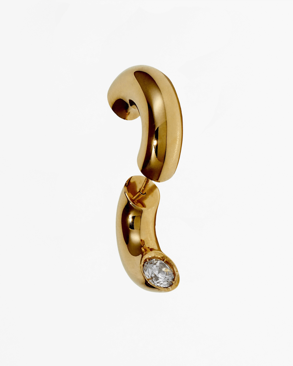 Clear Blown Peekaboo Earring - Single - Sale