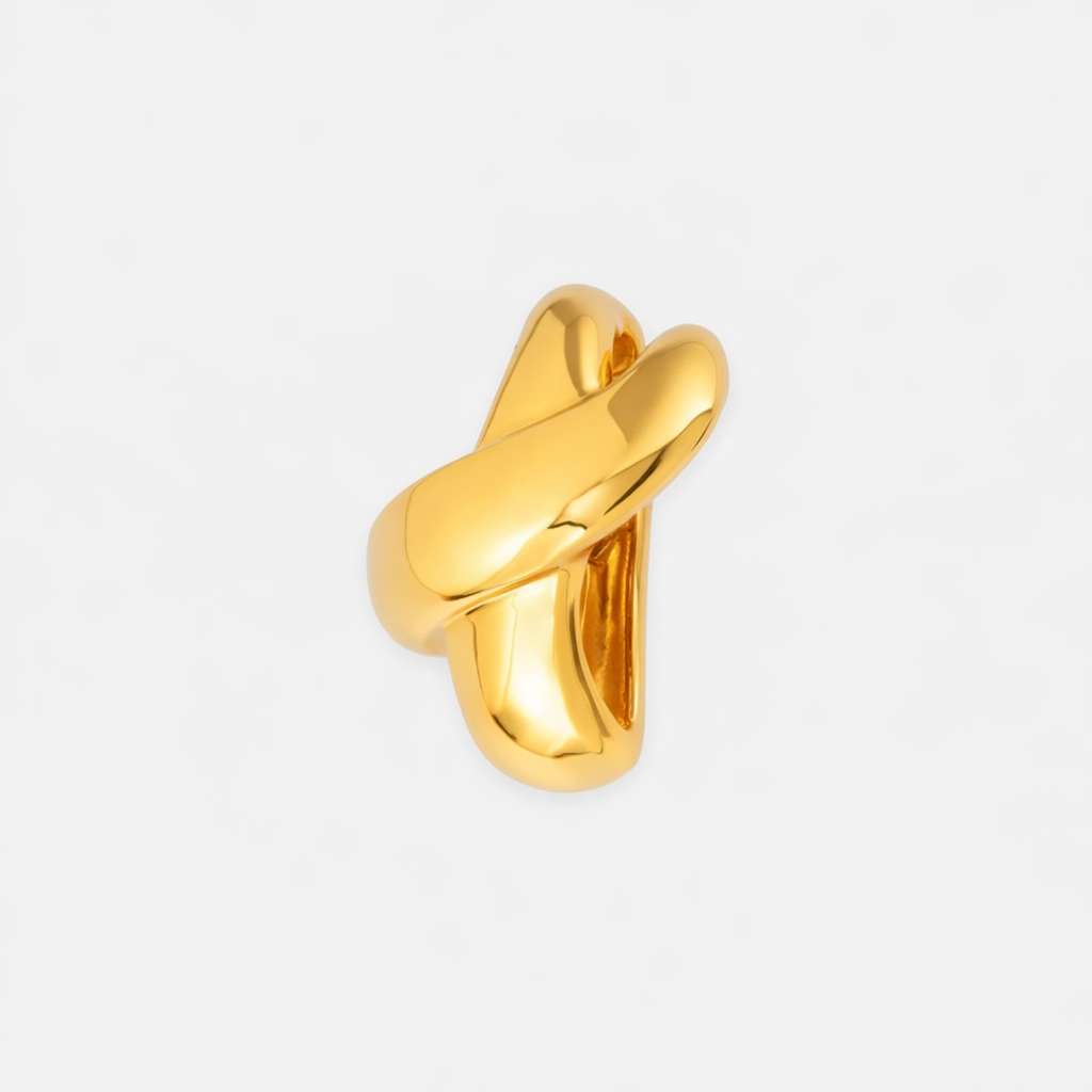 Blown Space Ear Cuff – Gold Vermeil