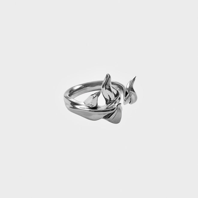 Firestorm Ring - Rhodium Vermeil