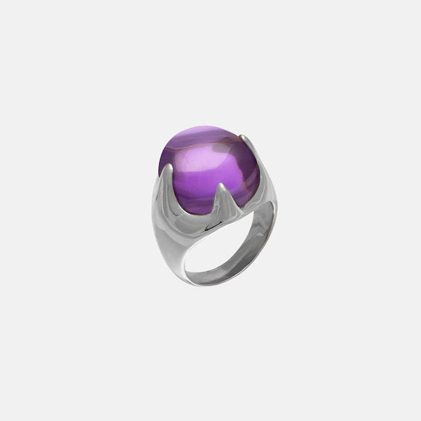 Mystic Ring Purple – Rhodium Vermeil