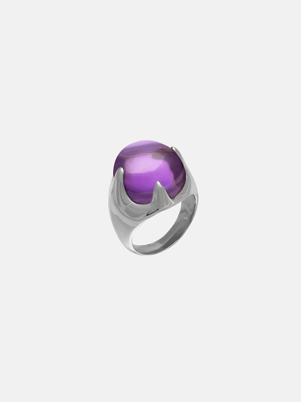 Mystic Ring Purple – Rhodium Vermeil