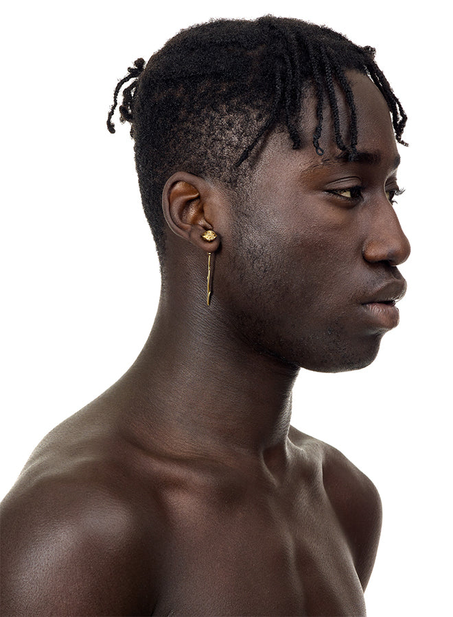 Rose Earring - Gold Vermeil