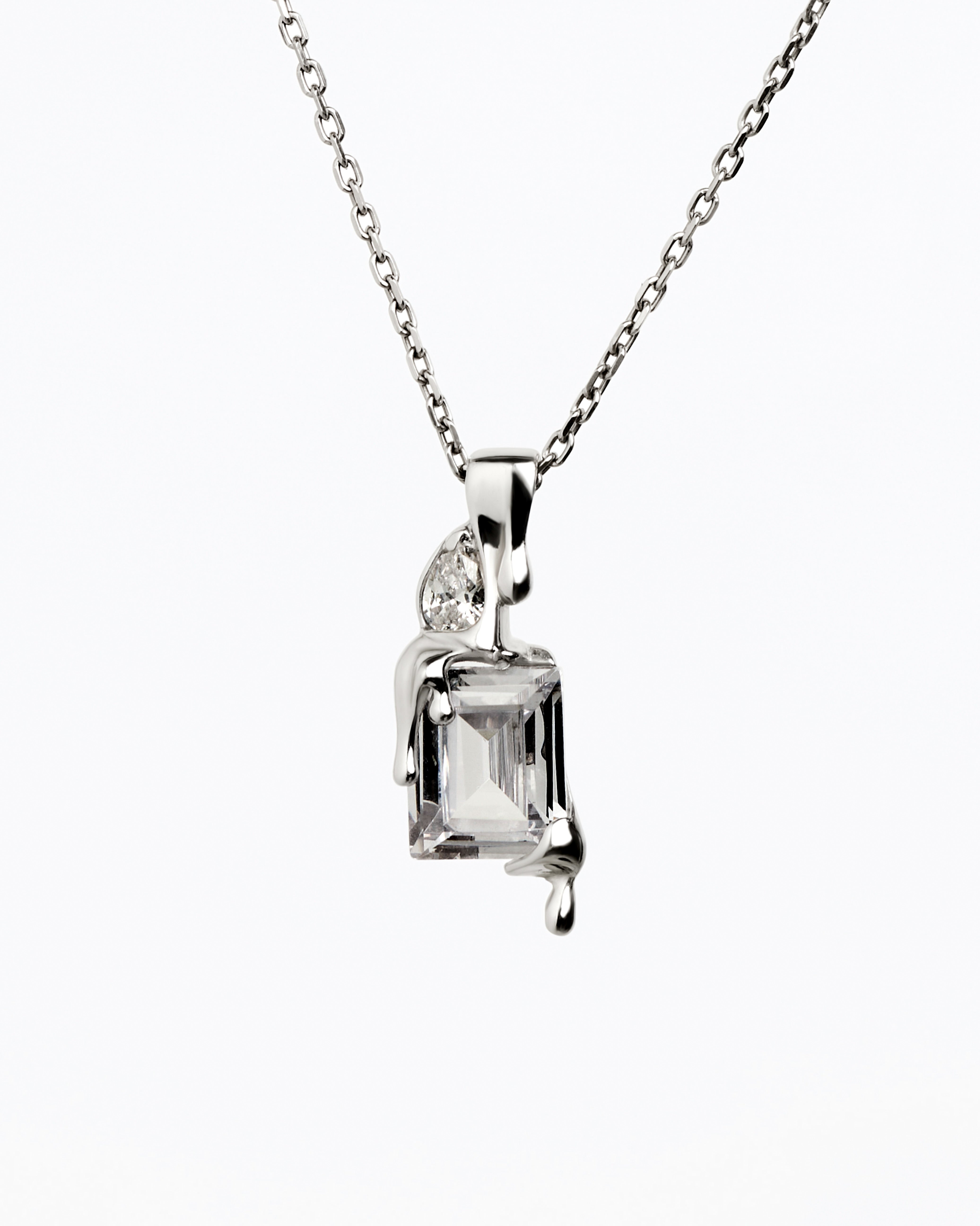 Melt Clear Necklace – ALAN CROCETTI