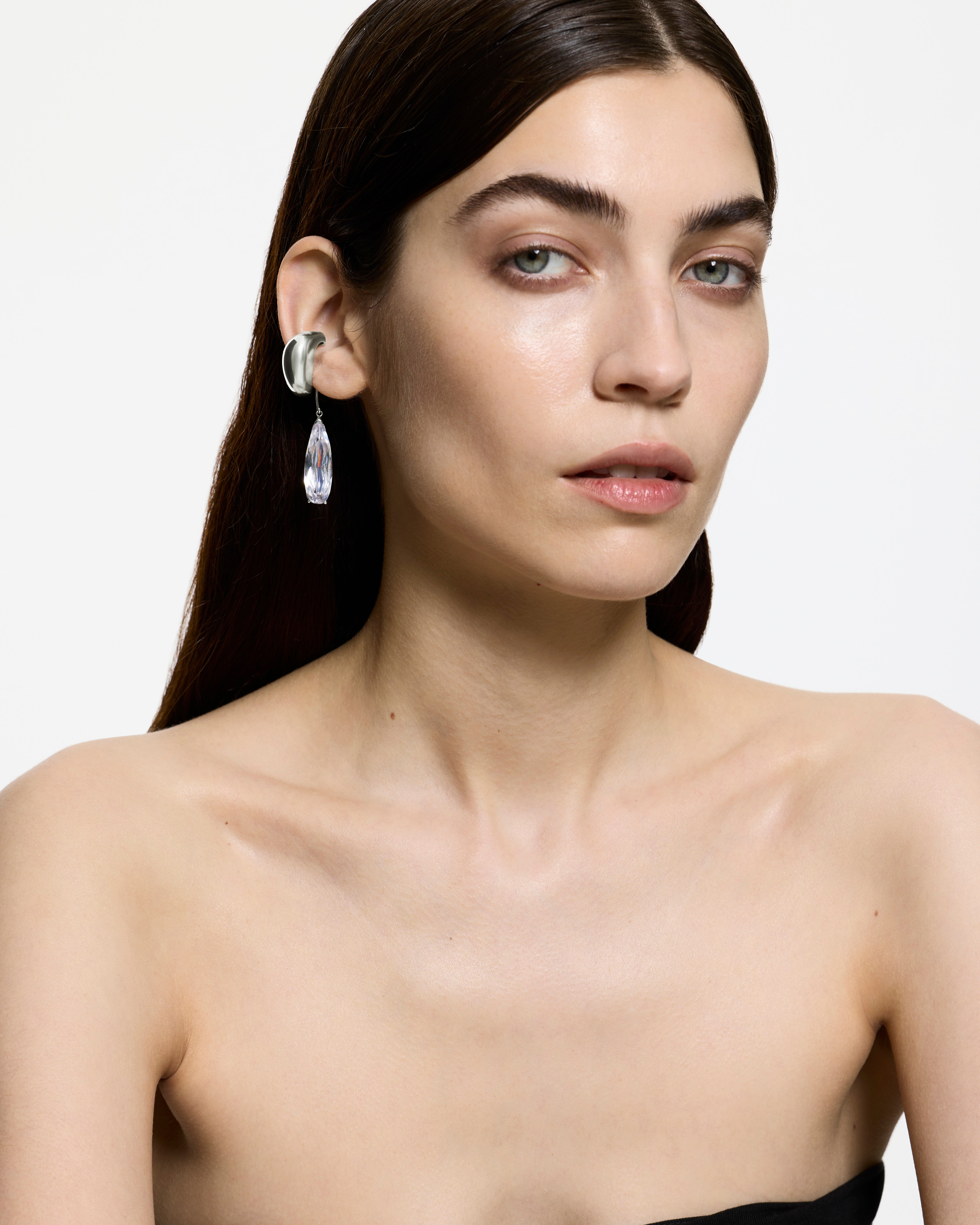 alan crocetti イヤーカフ　earcuff silver925 Clear Teardrop Ear Cuff – ALAN CROCETTI