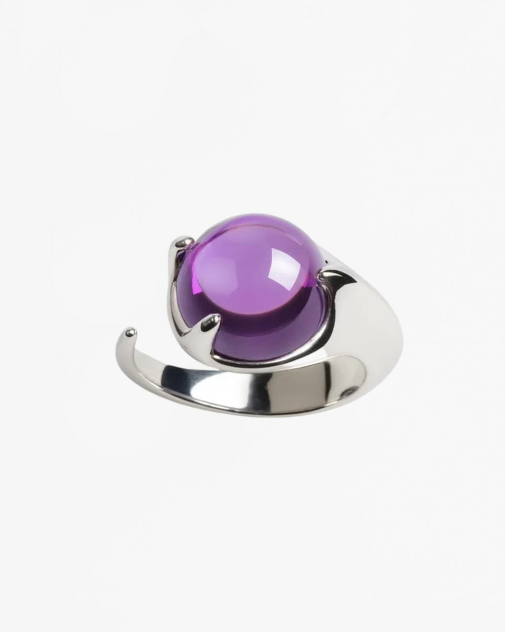 Alan Crocetti Climax ring purple crystal silver