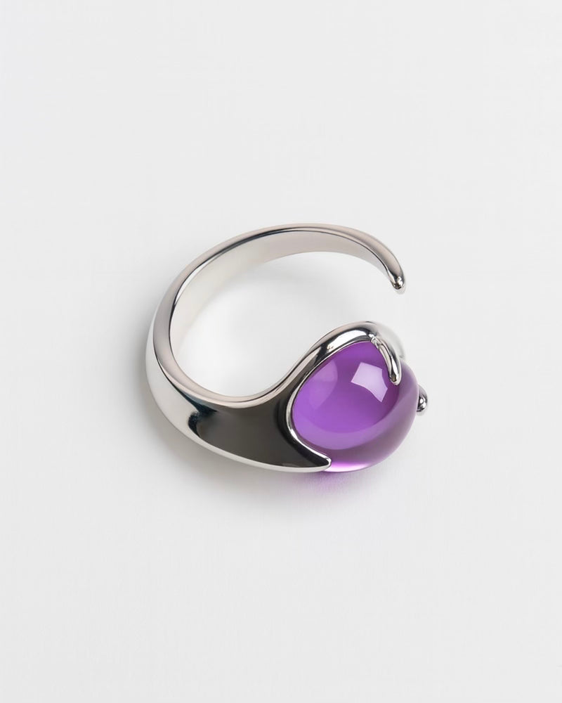 Climax Purple Ring – Rhodium Vermeil -Sale