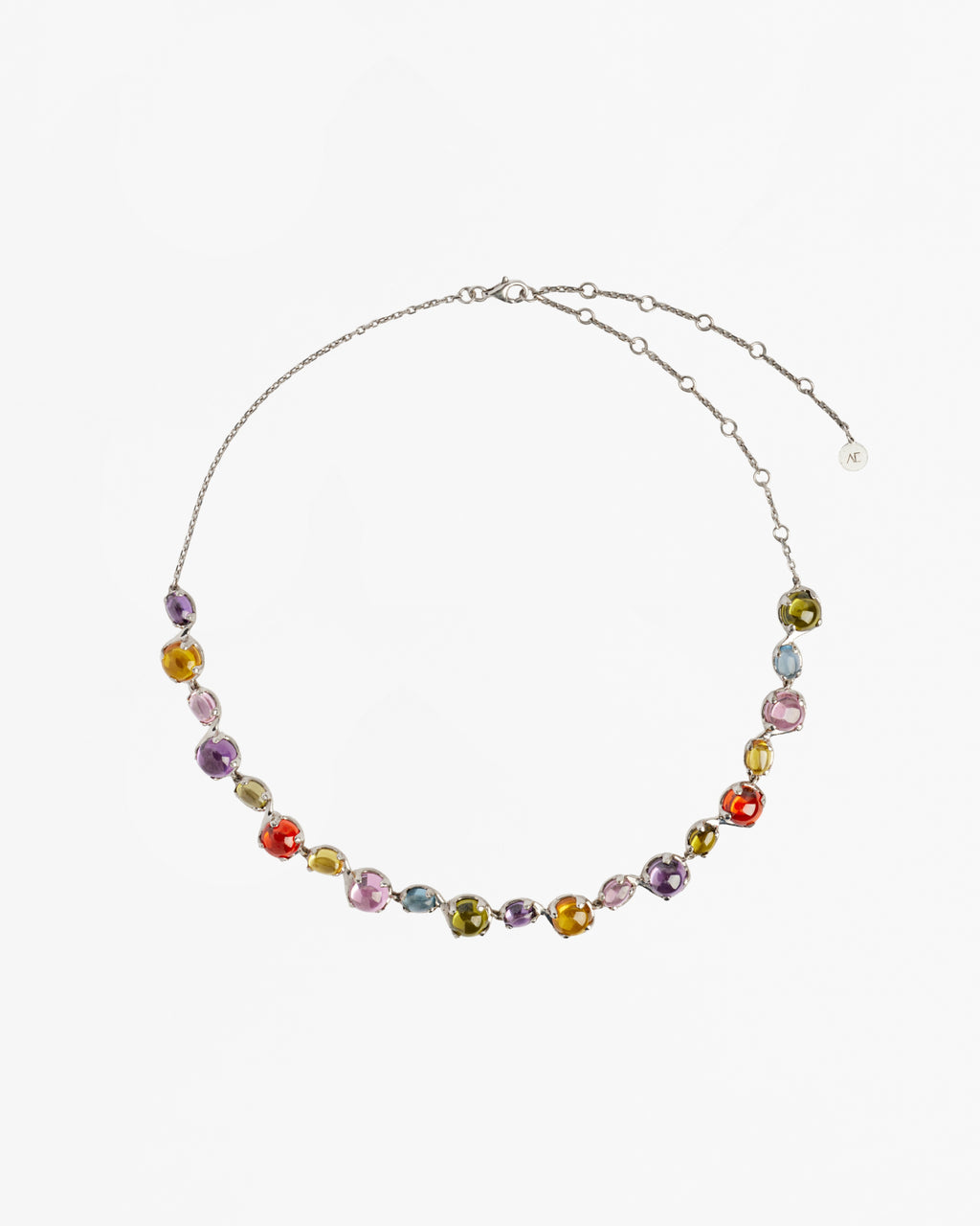 Dew Choker Tropical rhodium vermeil coloured crystal choker