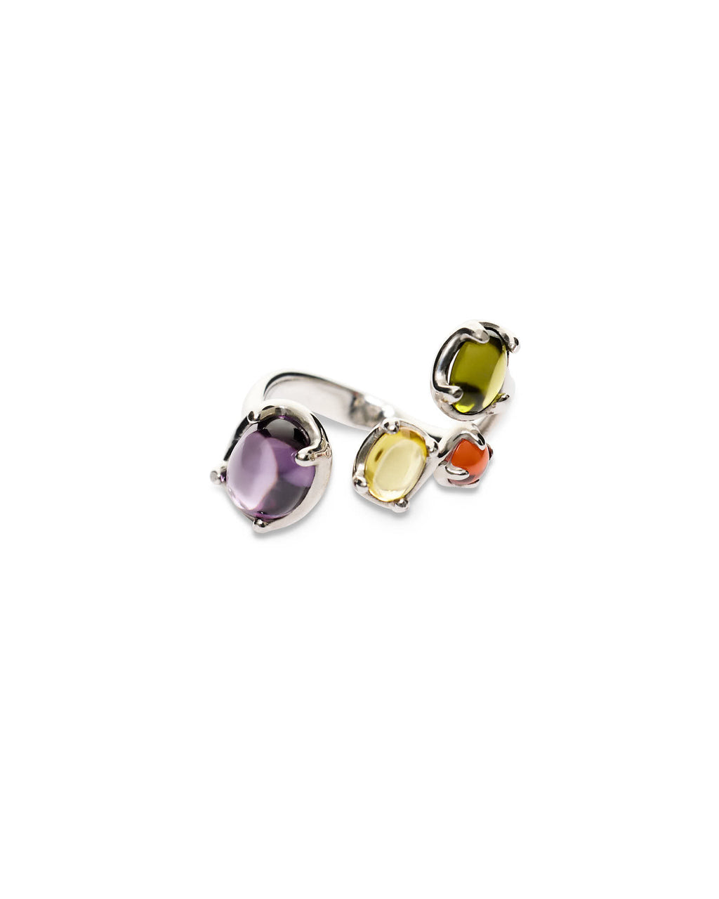Droplet Ring Tropical – Rhodium Vermeil