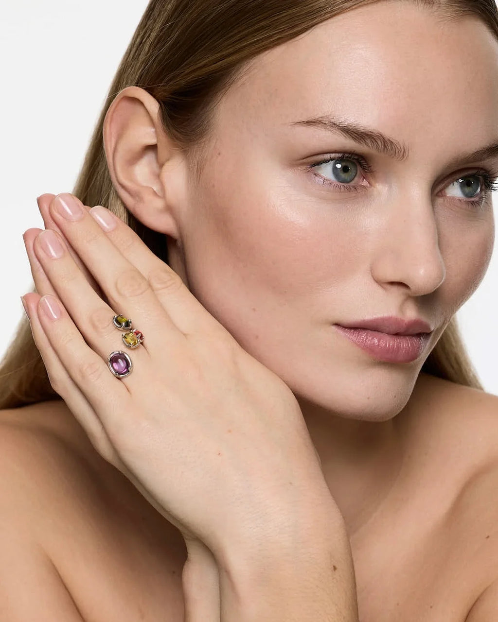 Droplet Ring Tropical – Rhodium Vermeil -Sale