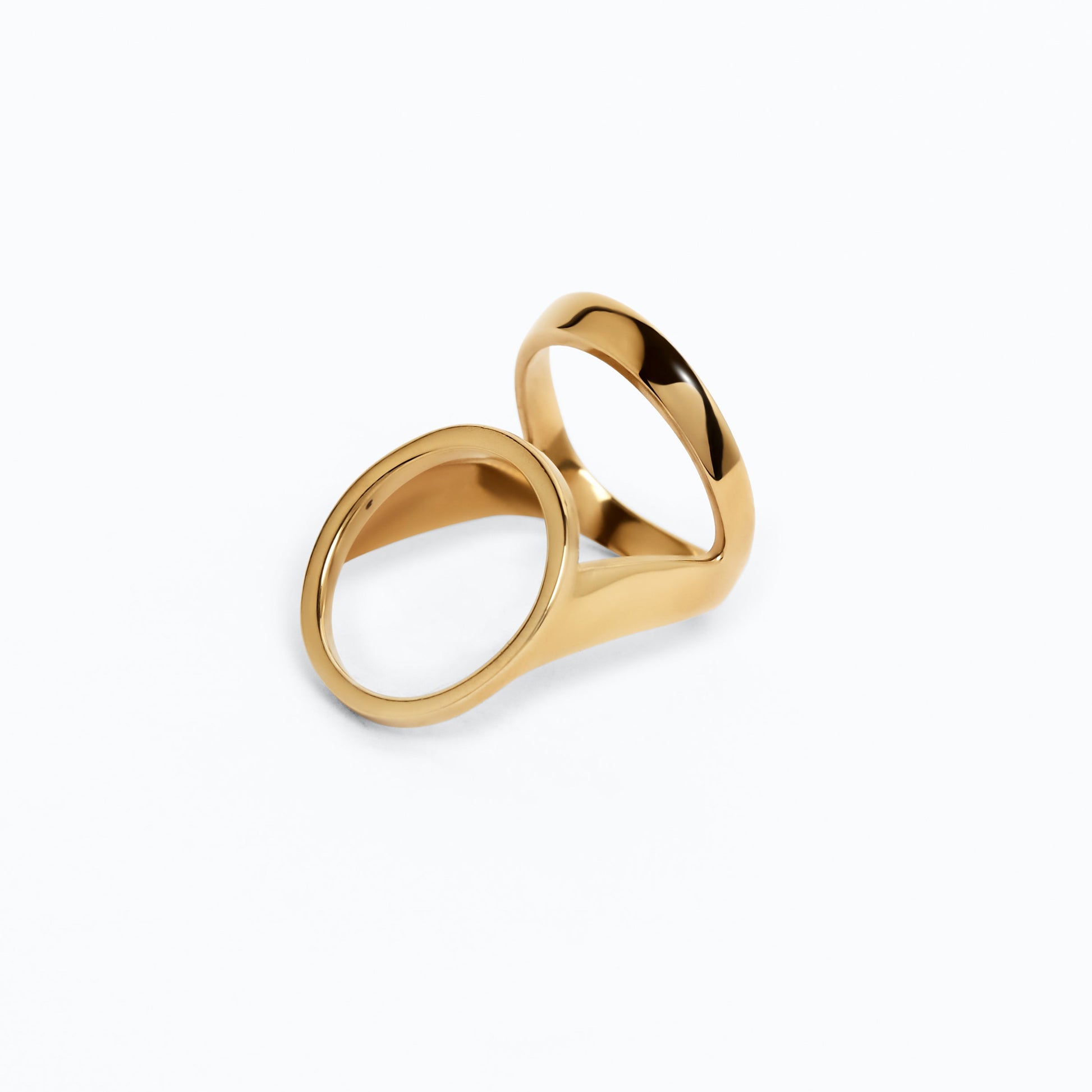 Halo Knuckle Ring - Gold Vermeil