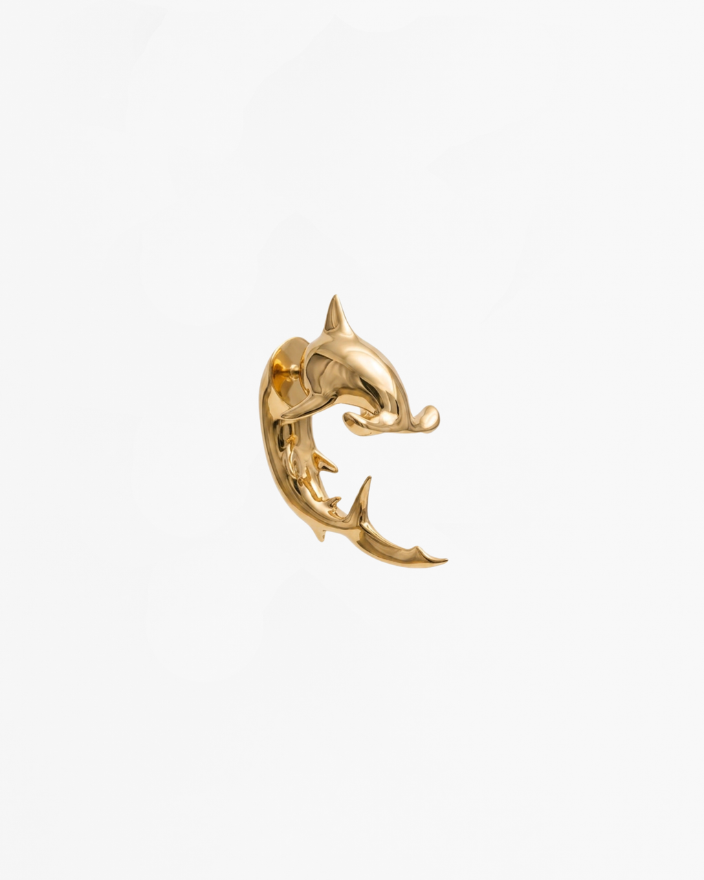 ALAN CROCEETI HAMMERHEAD EARRING IN GOLD VERMEIL