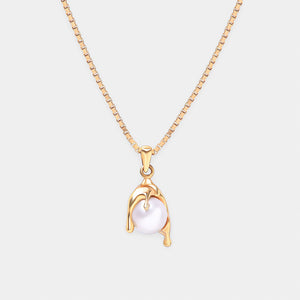 Nano Pearl Melt Necklace – Gold Vermeil