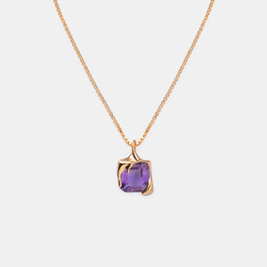 Purple Nano Melt Necklace – Gold Vermeil