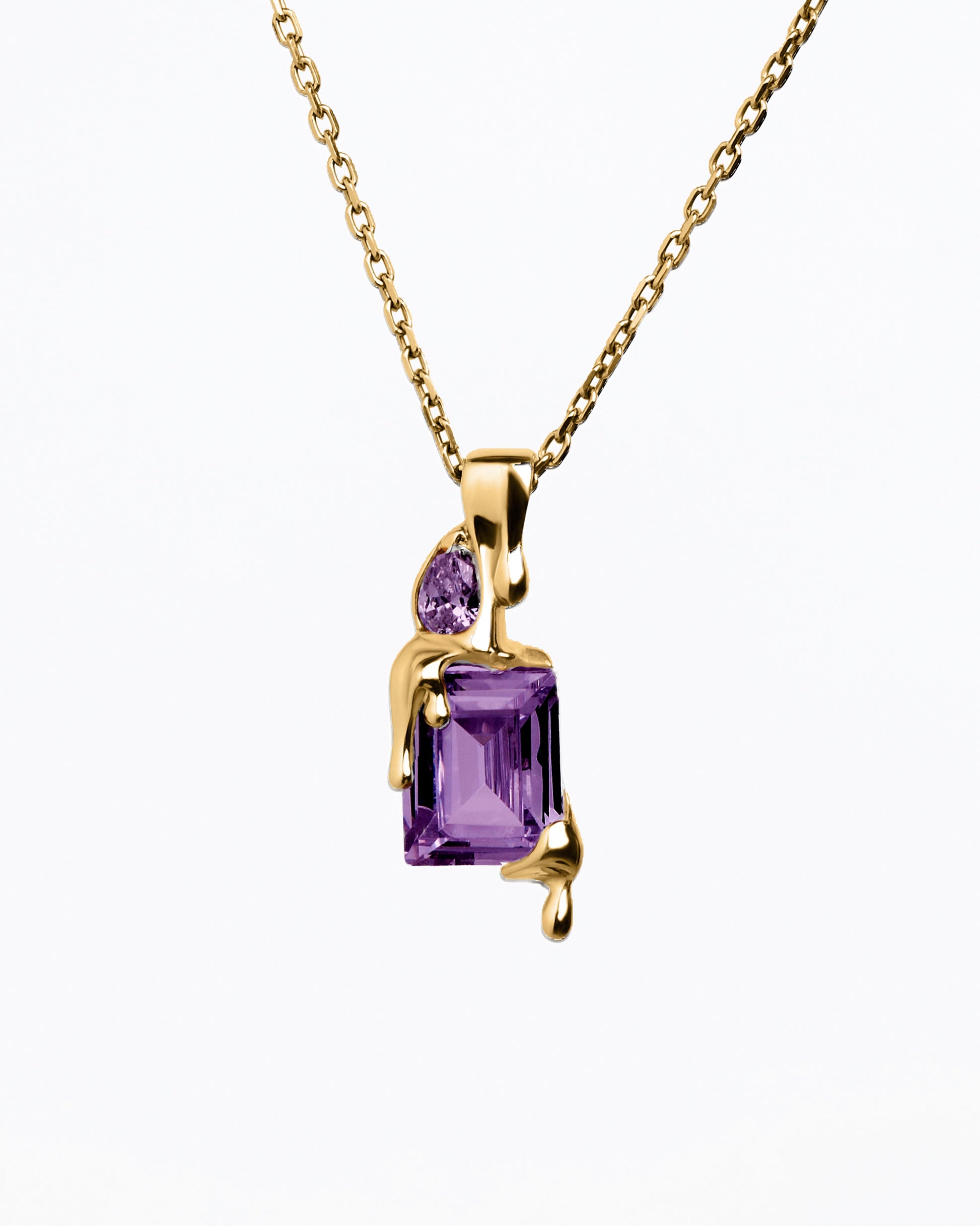 Purple Melt Necklace