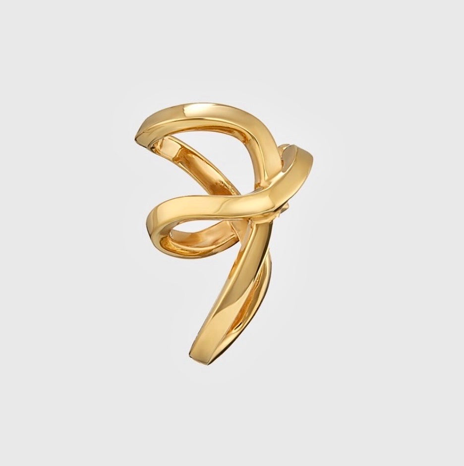 Mini Space Warp Ear Cuff - Gold Vermeil