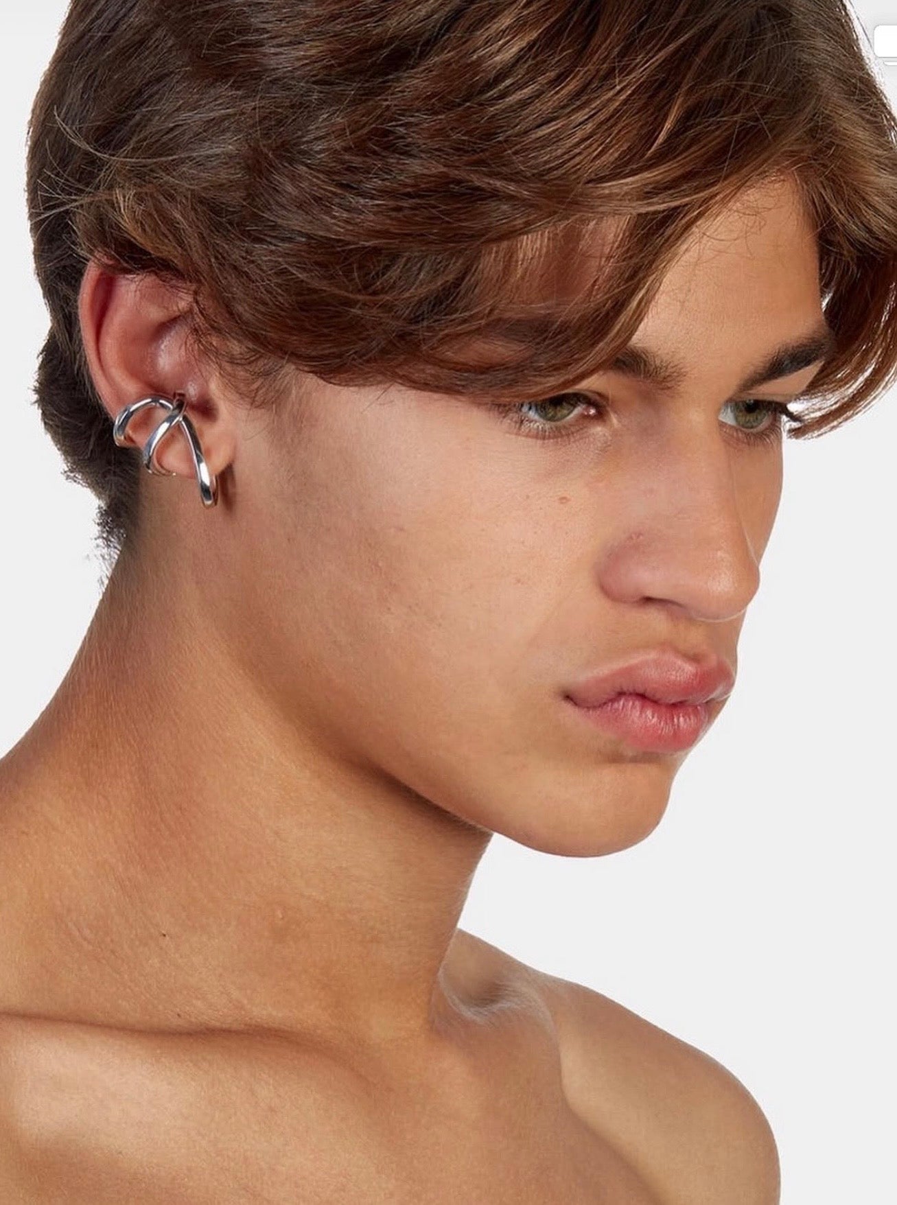 Mini Space Warp Ear Cuff - Gold Vermeil