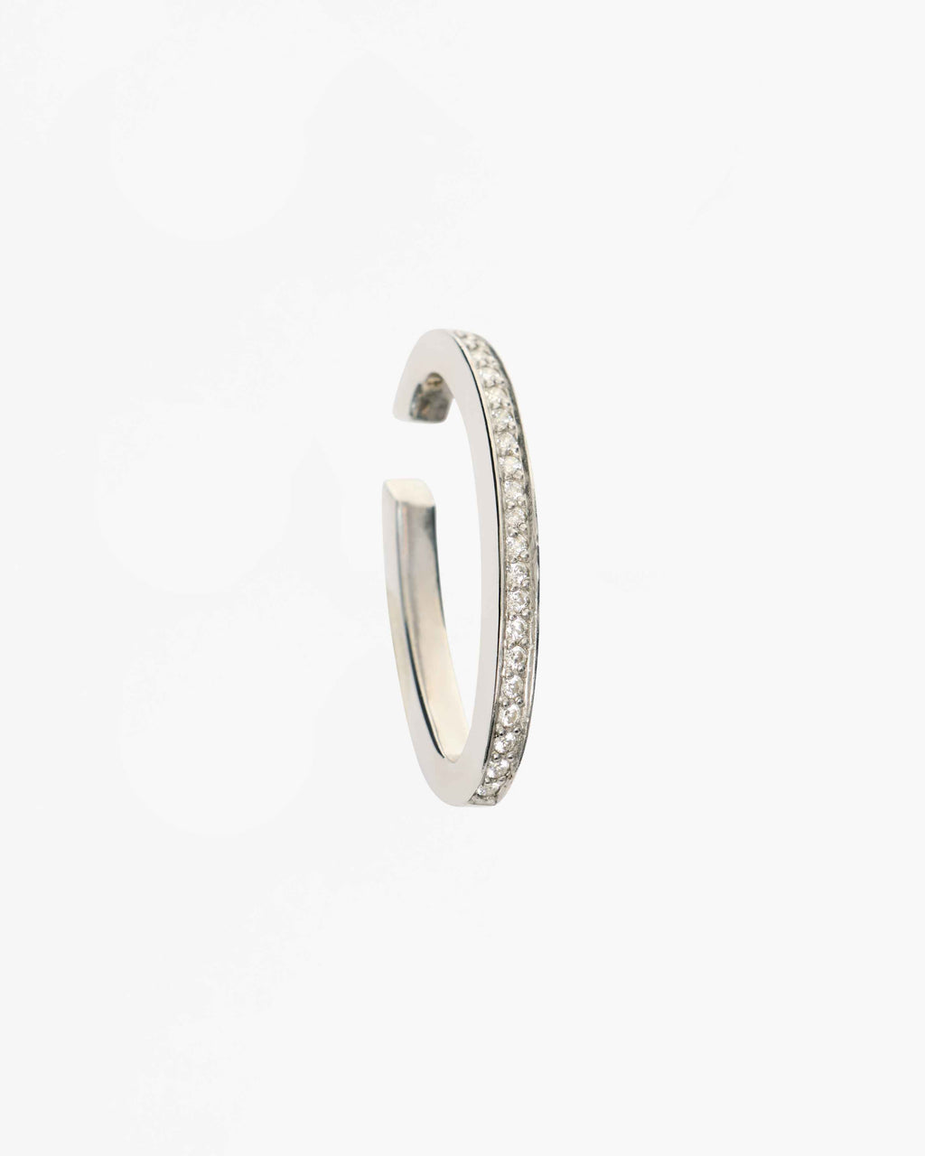 Mini Space Hoop Encrusted Ear Cuff