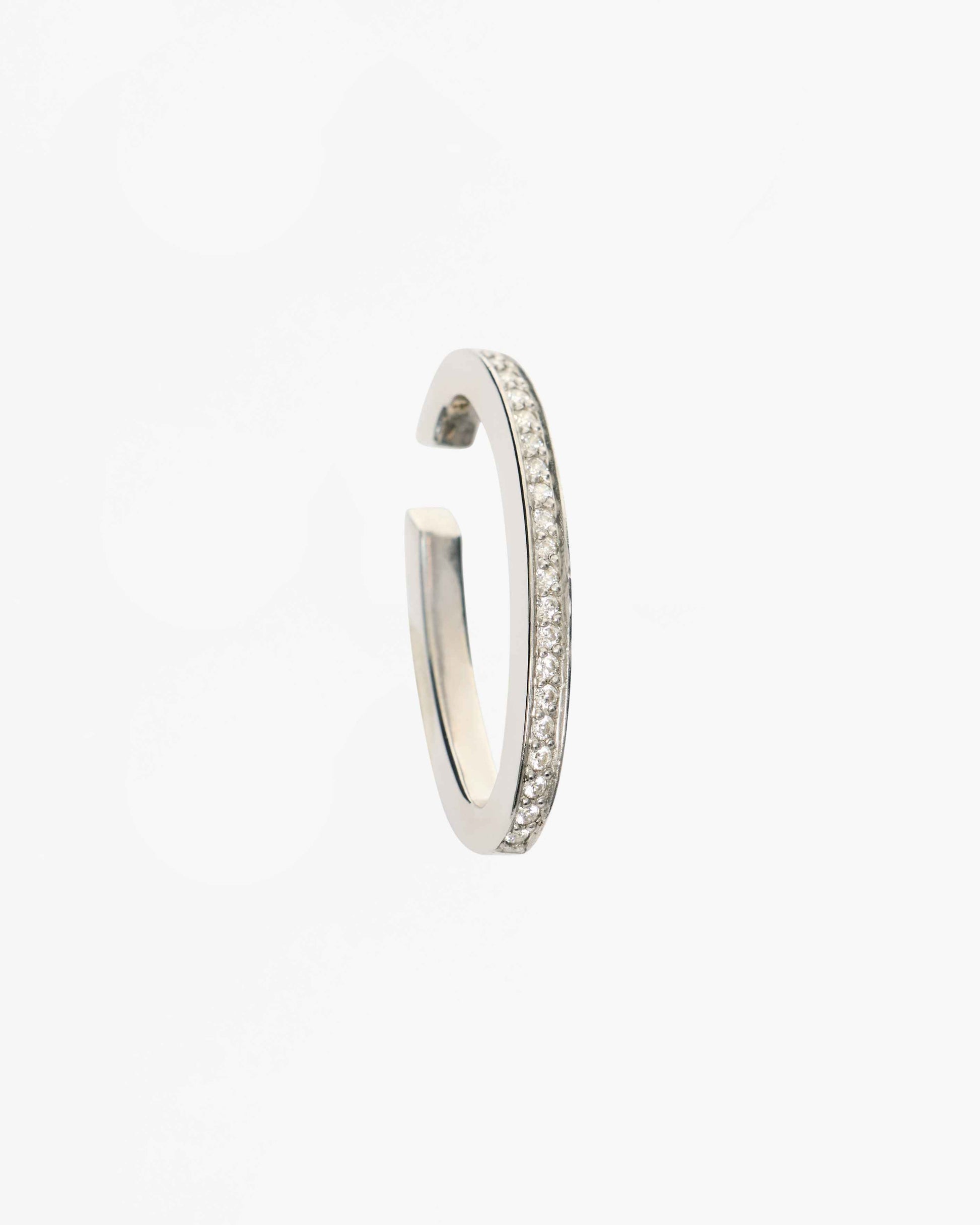 Mini Space Hoop Encrusted Ear Cuff