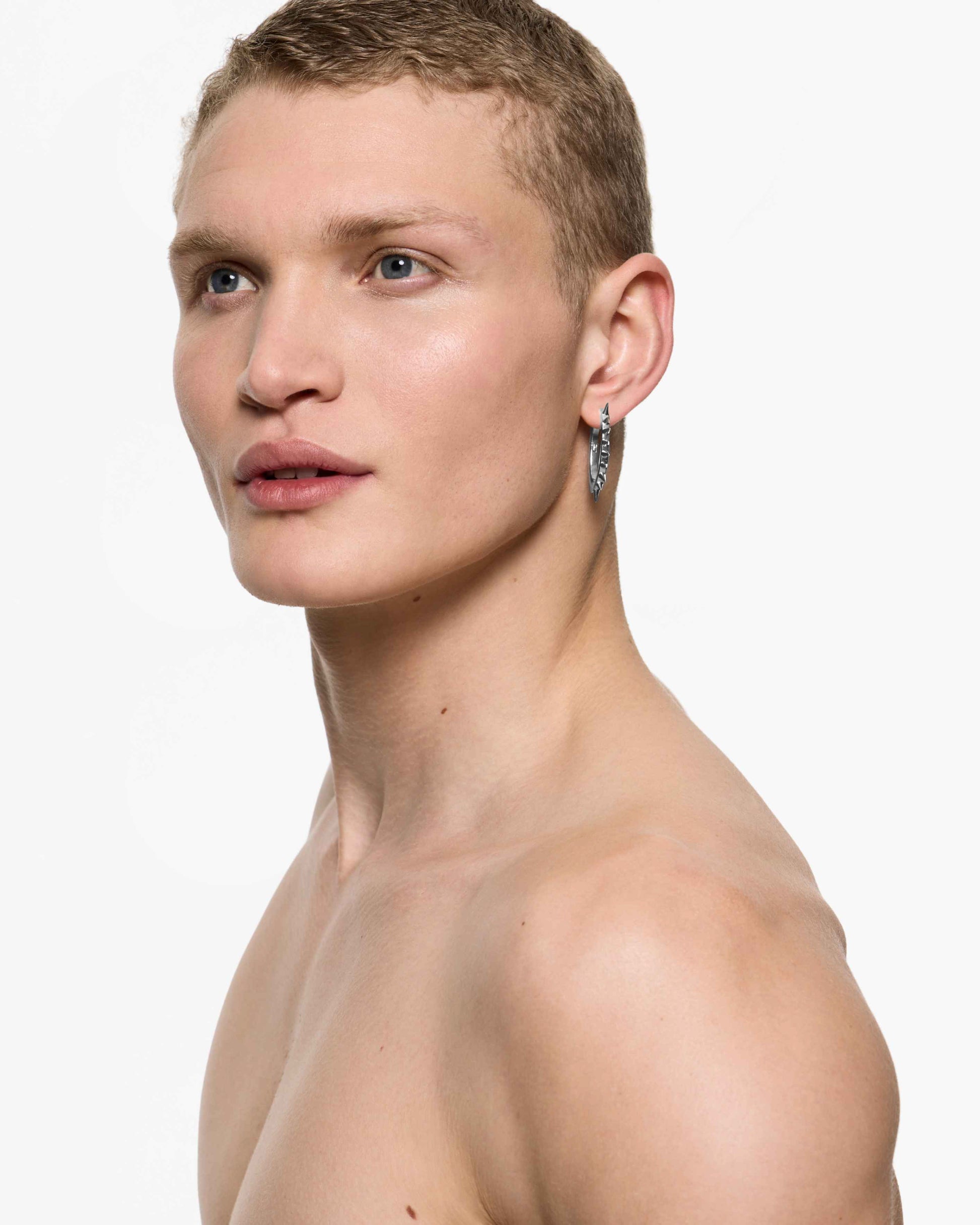 Mini Space Hoop Spur Earring