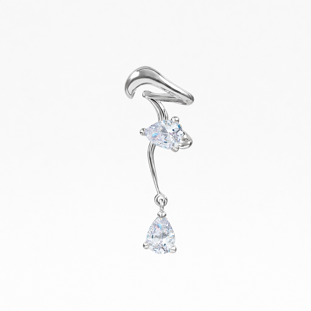 Nano Hybrid Clear Alien Ear Cuff -  Sale
