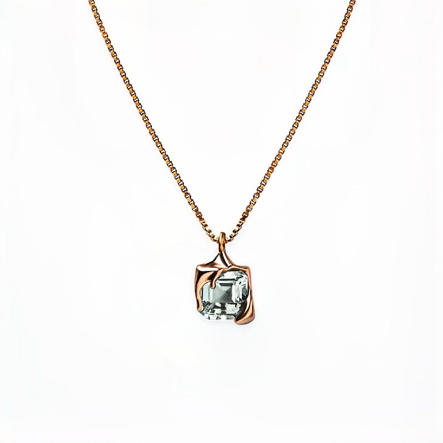 Nano Melt Necklace - Green Amethyst