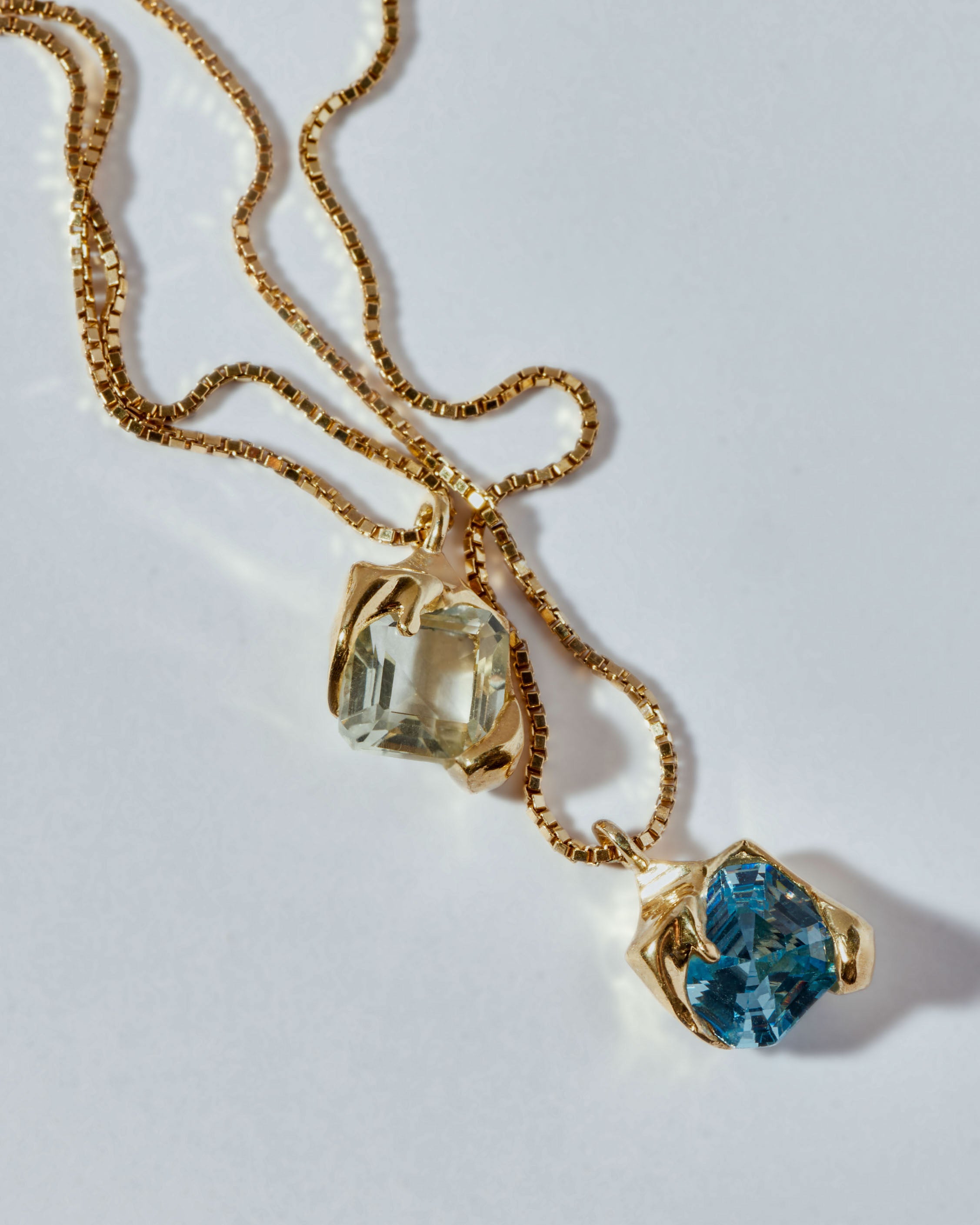 Nano Melt Necklace - Green Amethyst – ALAN CROCETTI