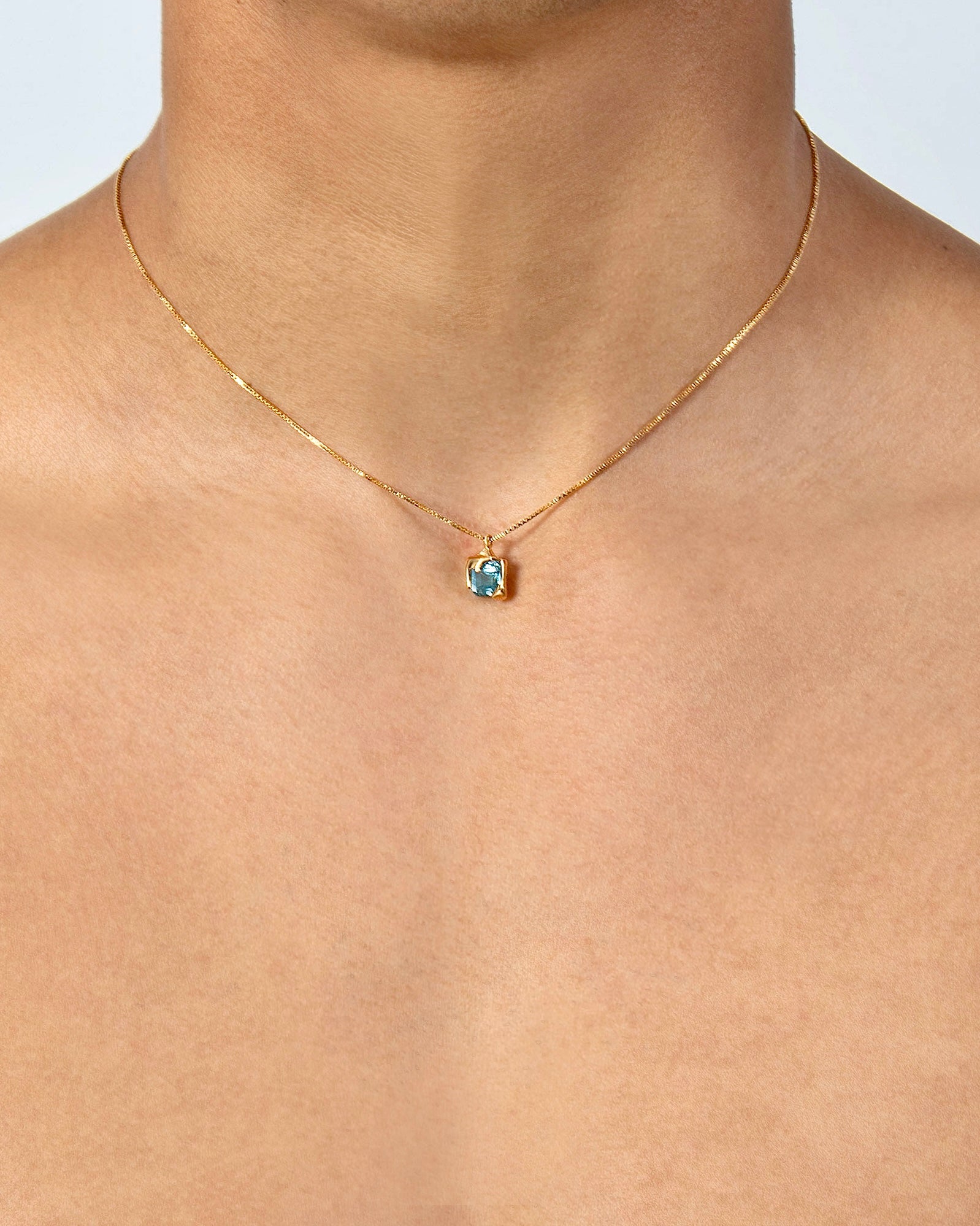 Nano Melt Necklace - Green Amethyst – ALAN CROCETTI