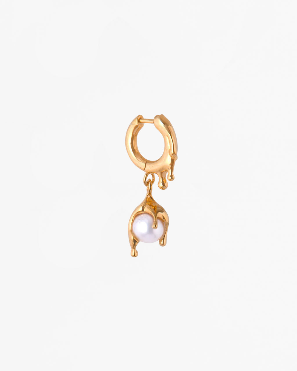 Nano Pearl Melt Earring – Gold Vermeil