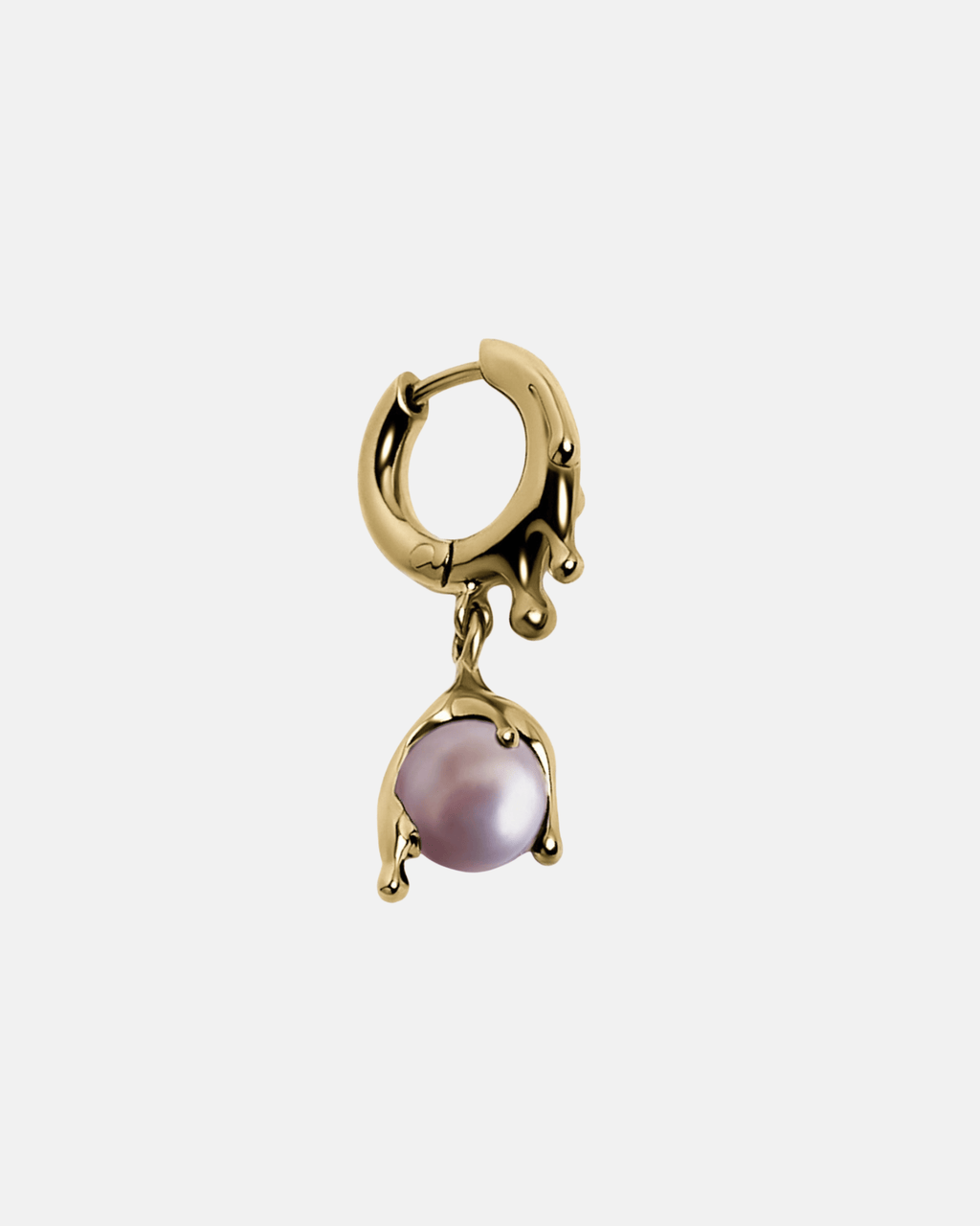 Nano Pearl Melt Pink Earring – Gold Vermeil