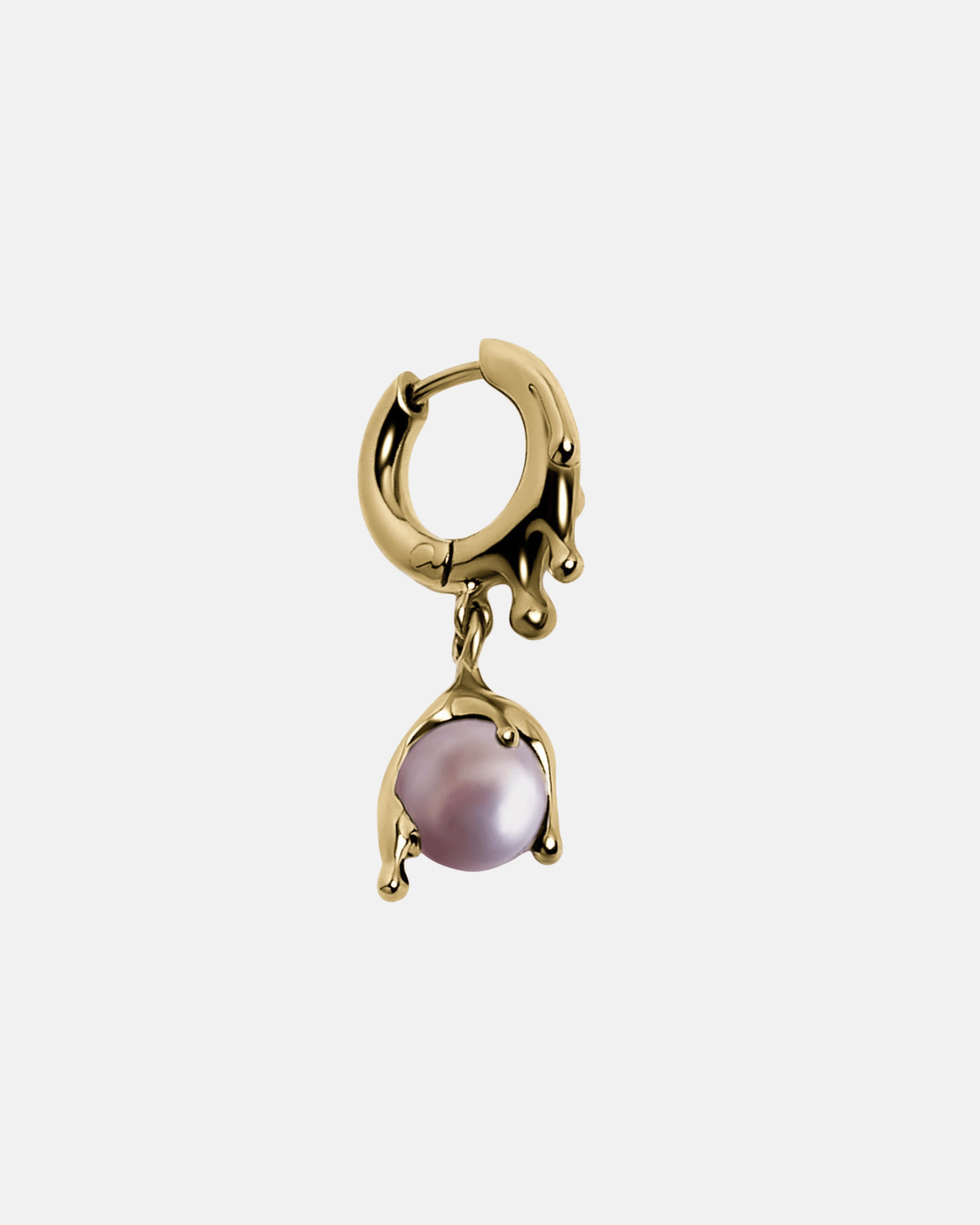Nano Pearl Melt Pink Earring – Gold Vermeil