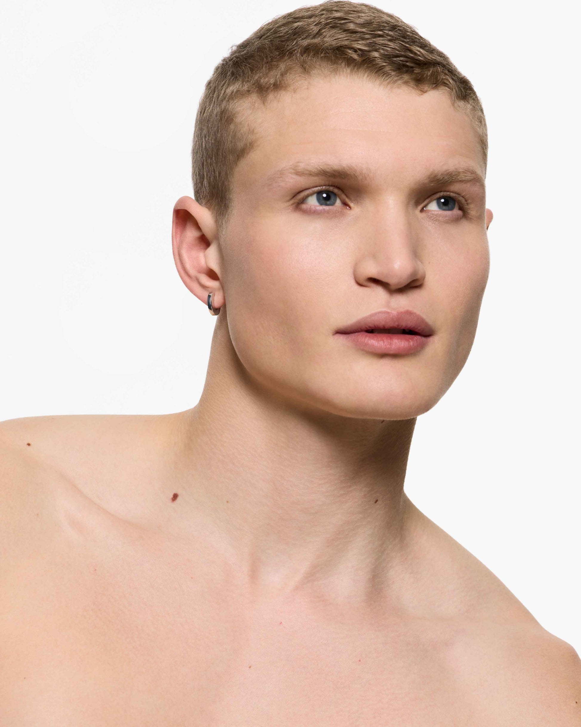 Nano Space Hoop Earring