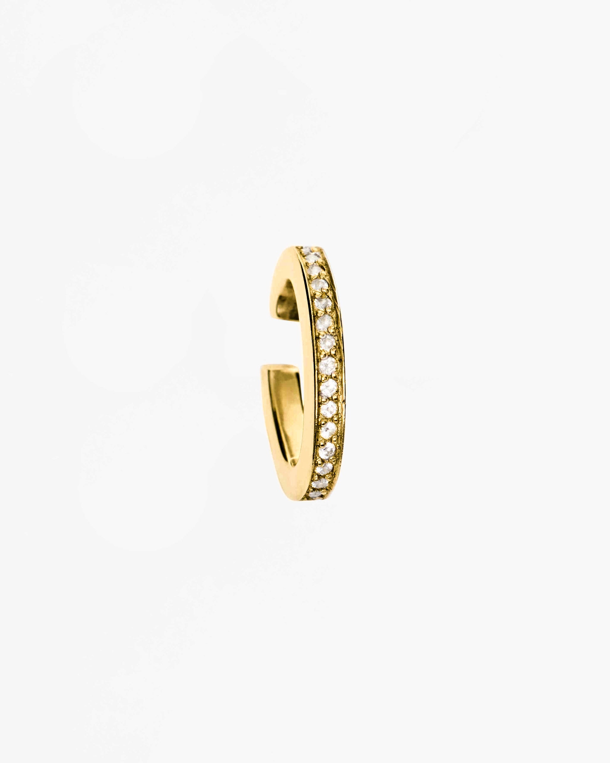 Nano Space Hoop Encrusted Ear Cuff
