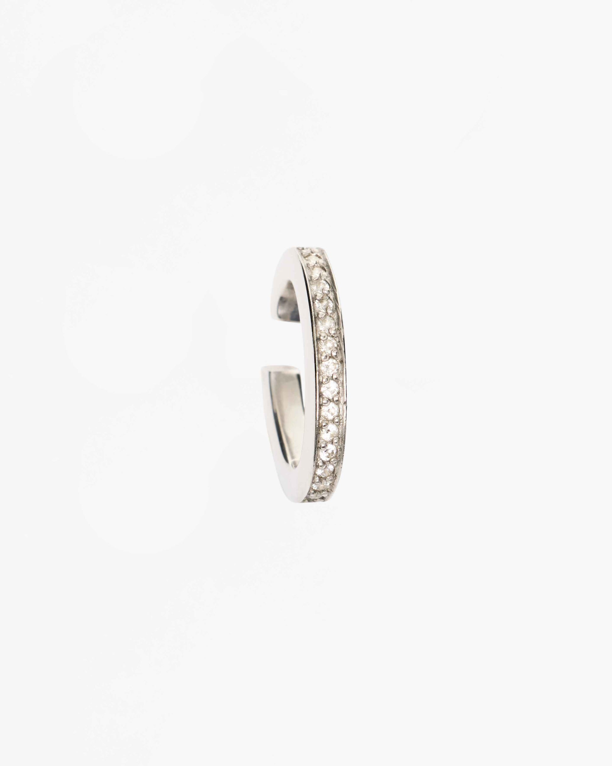 Nano Space Hoop Encrusted Ear Cuff