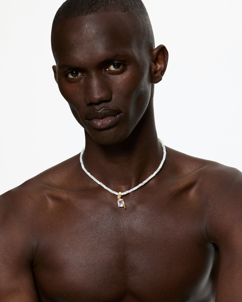 Clear Ocean Raver Melt Necklace – Gold Vermeil