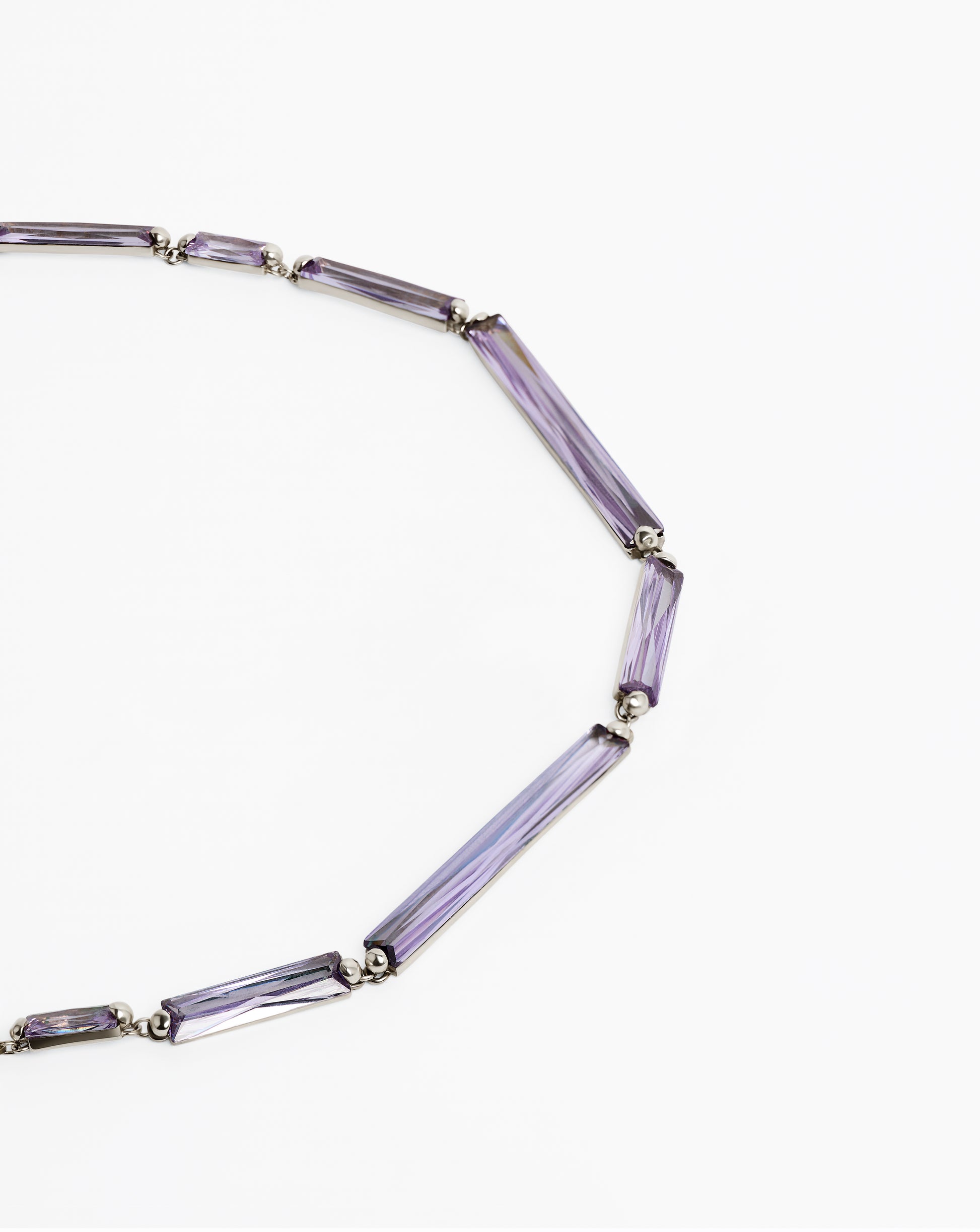 Purple Fantasy Choker - Rhodium Vermeil