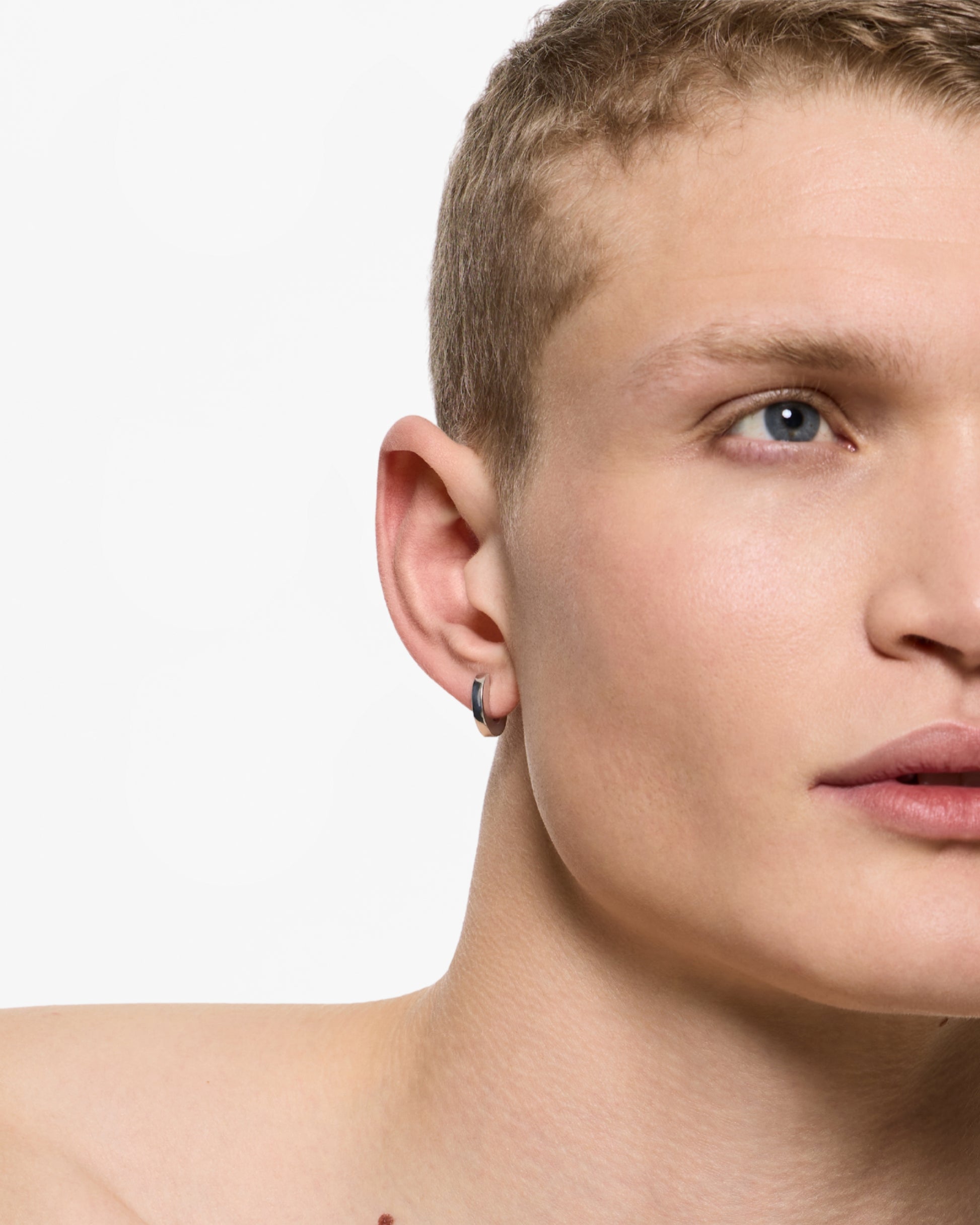 Nano Space Hoop Earring